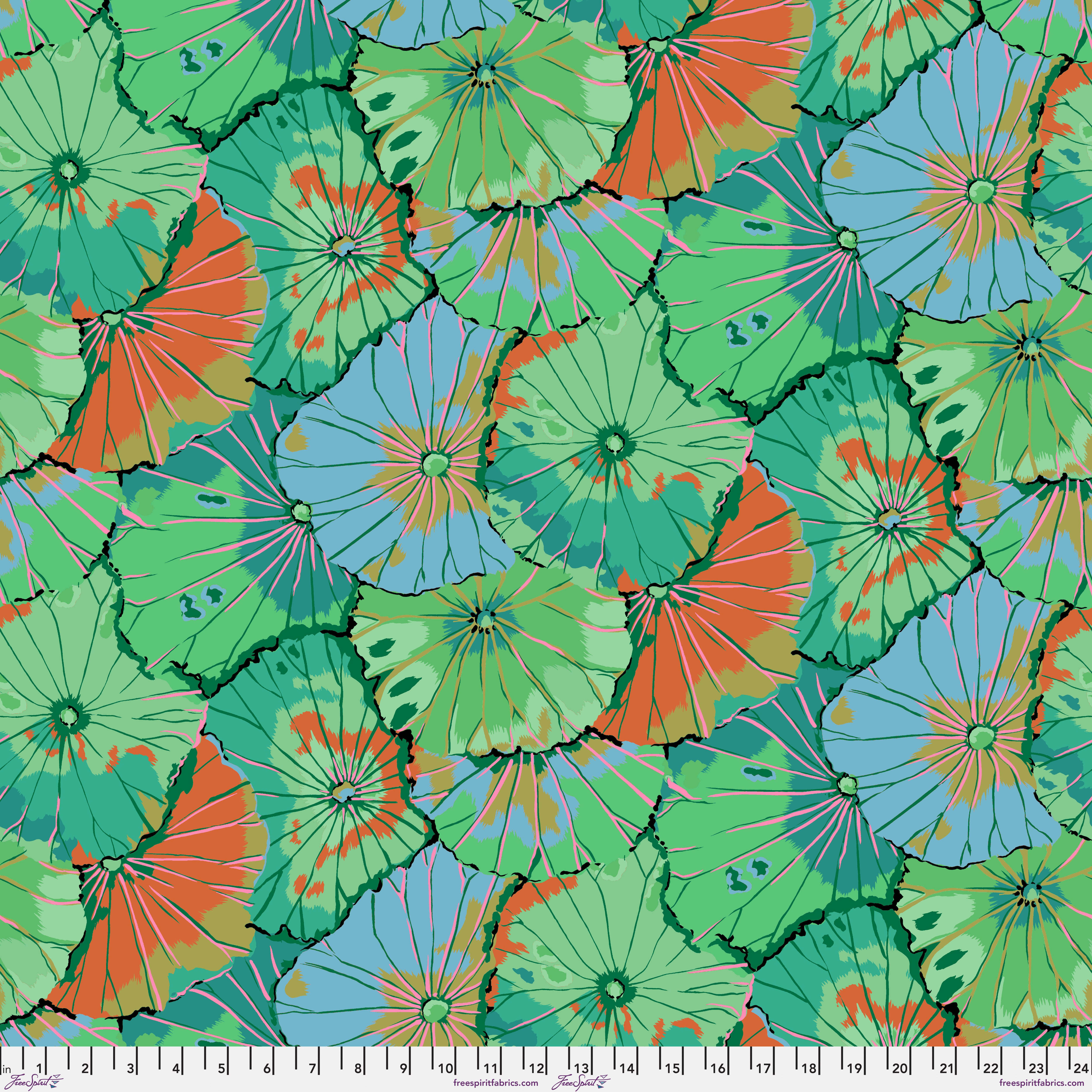 August 2024 | Lotus Leaf - Emerald by Kaffe Fassett for the Kaffe Fassett Collective | PWGP029.EMERALD