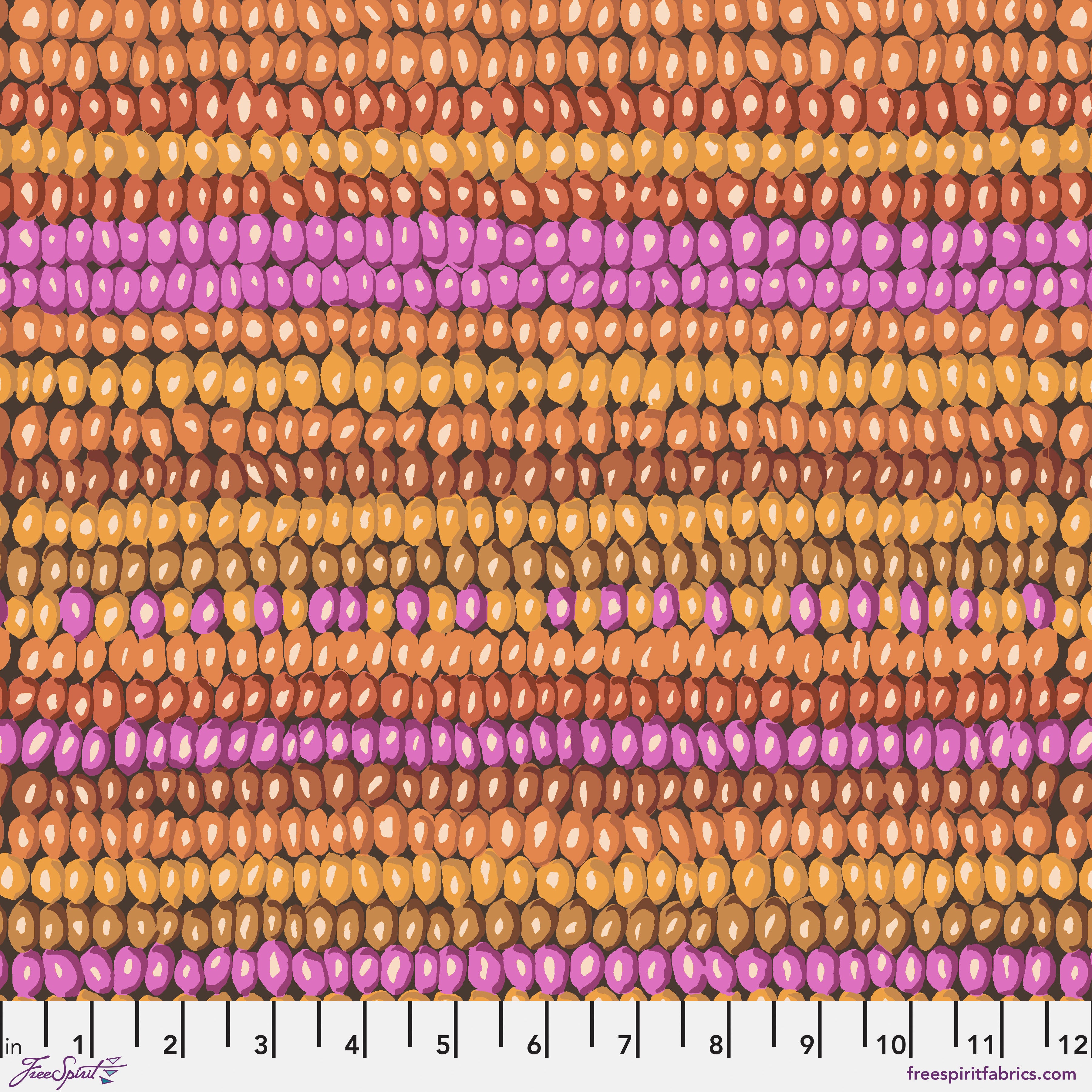 Vintage | Bead Stripe - Earth by Kaffe Fassett Collective for Free Spirit