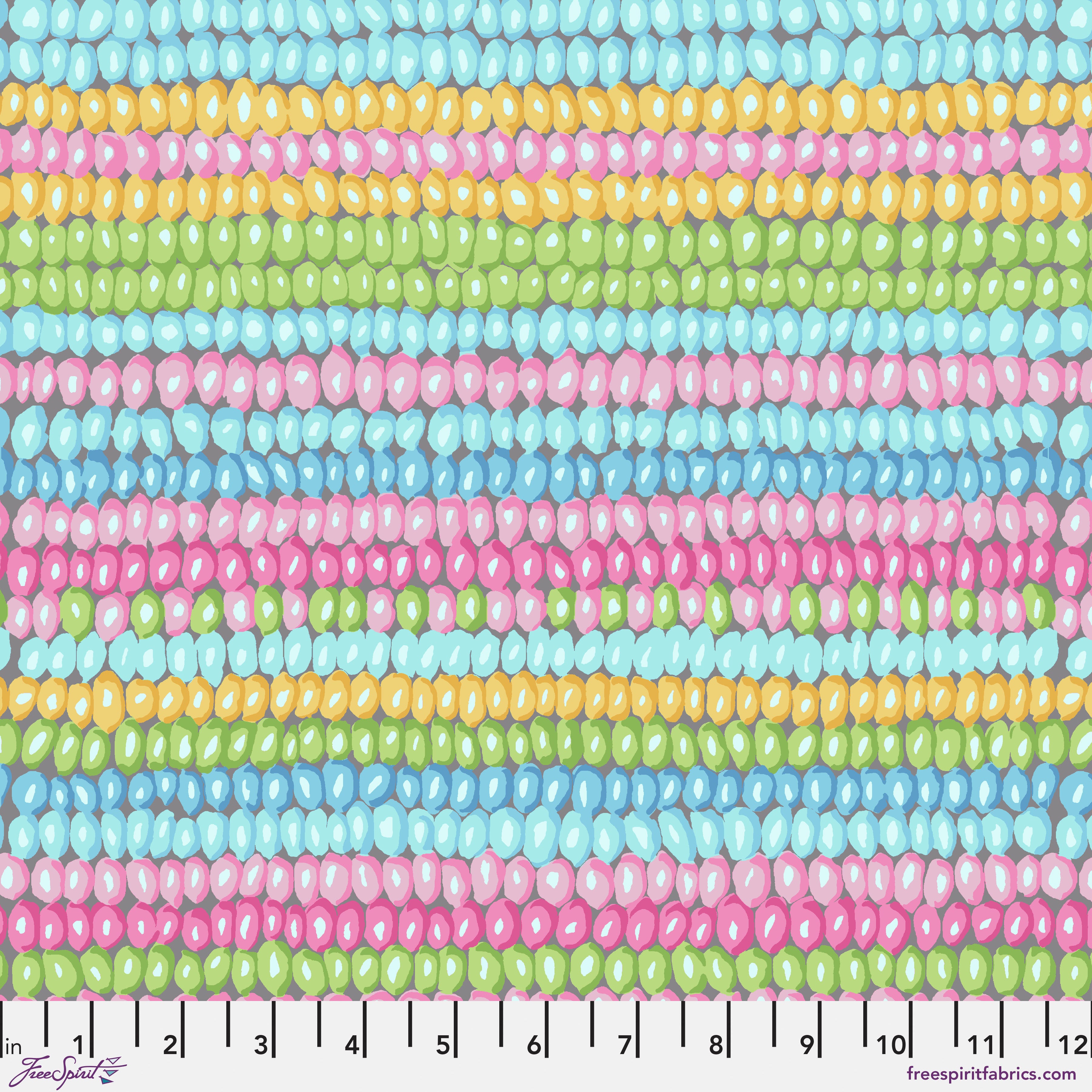 Vintage | Bead Stripe - Pastel by Kaffe Fassett Collective for Free Spirit