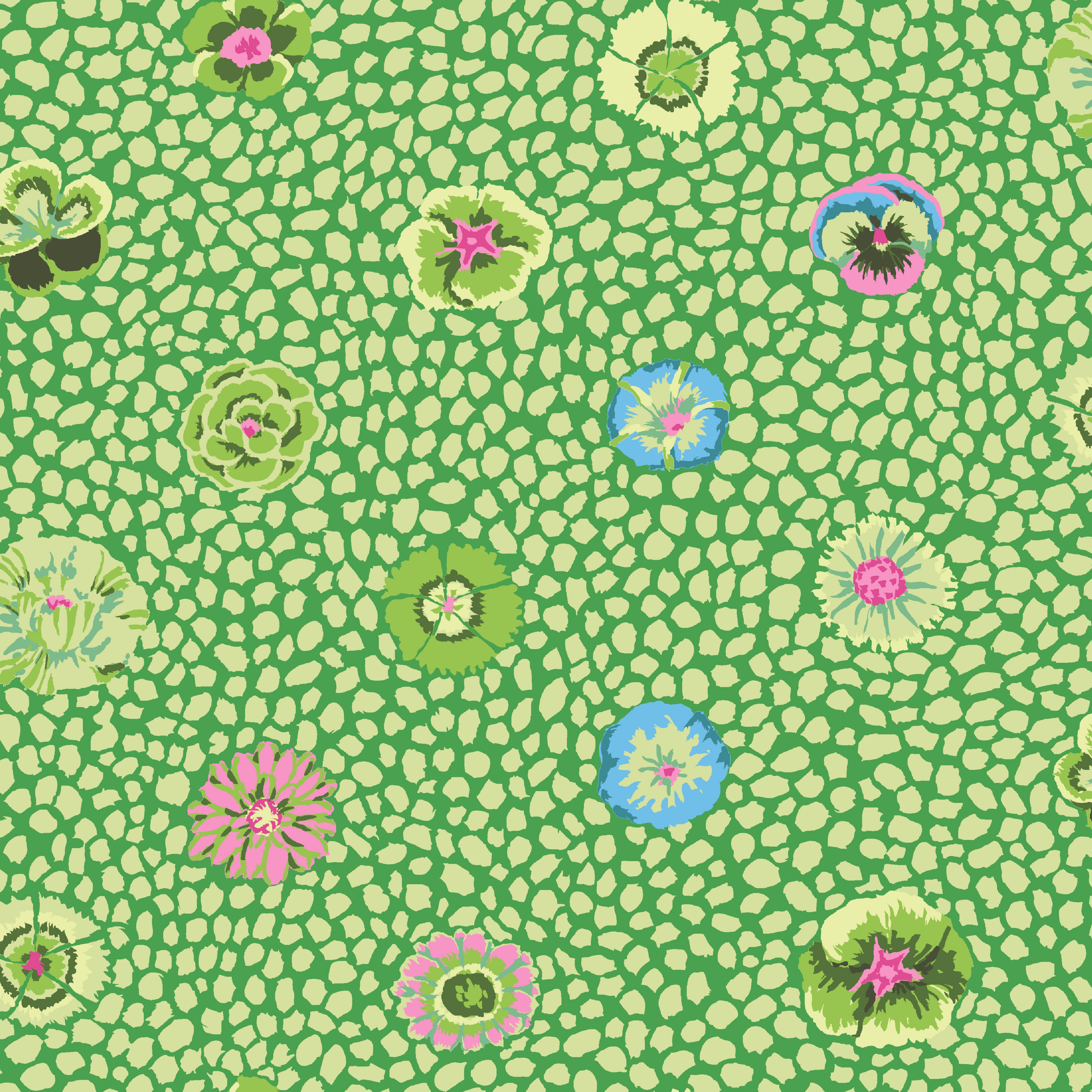 August 2024 | Guinea Flower - Moss by Kaffe Fassett for the Kaffe Fassett Collective | PWGP059.MOSS