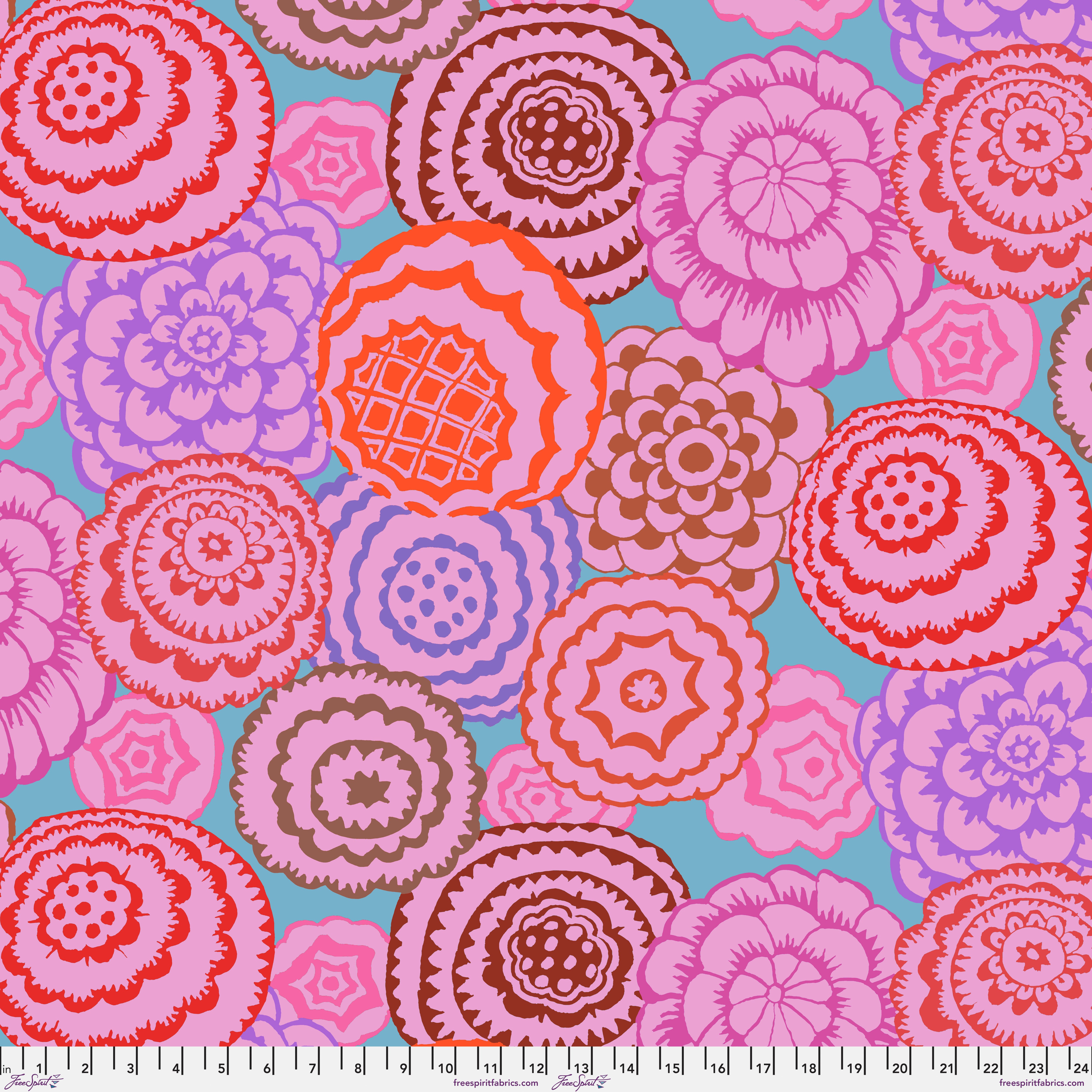 February 2024 | Deco - Hot by Kaffe Fassett for Free Spirit