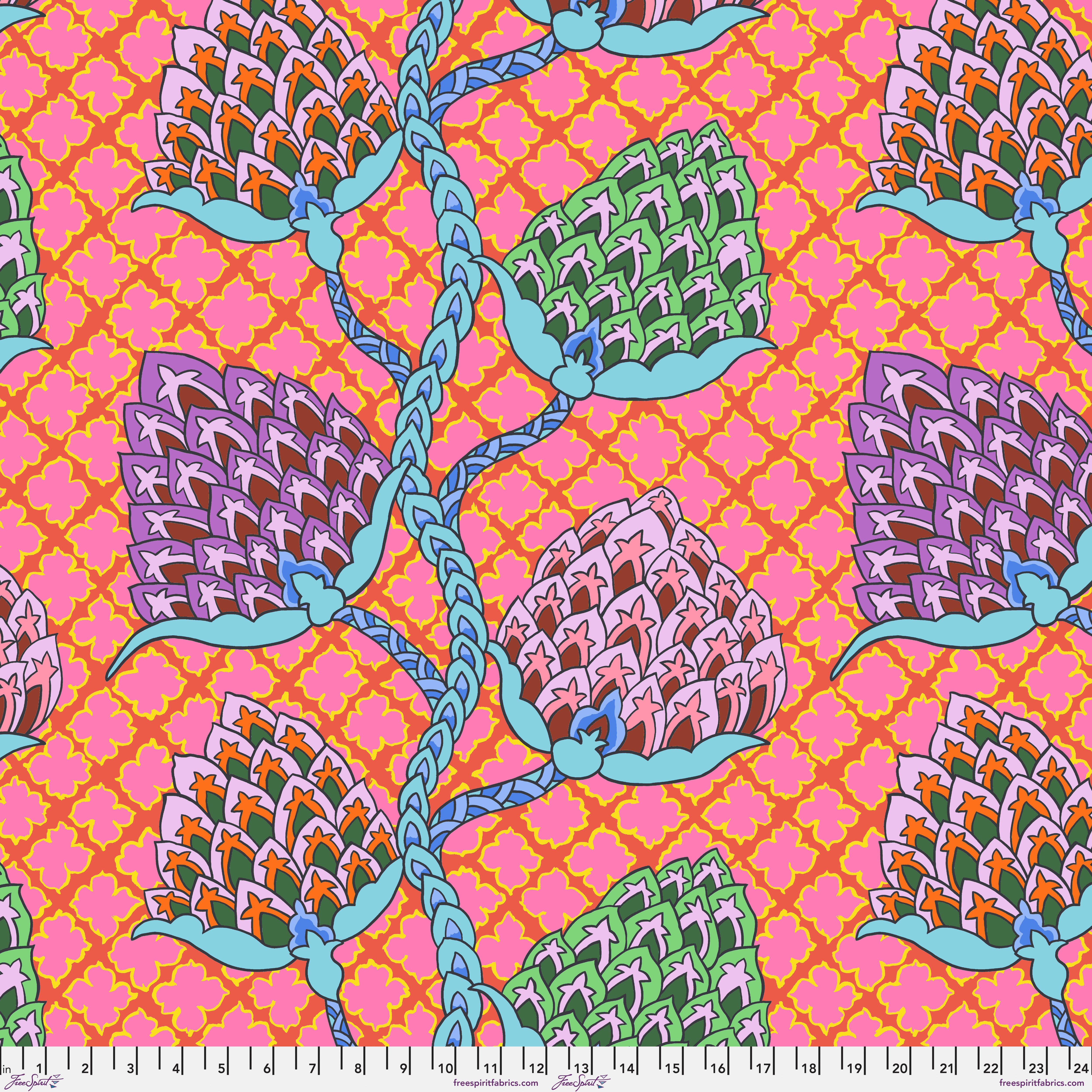 February 2024 | Paisley Flower - Fuchsia by Philip Jacobs for the Kaffe Fassett Collective