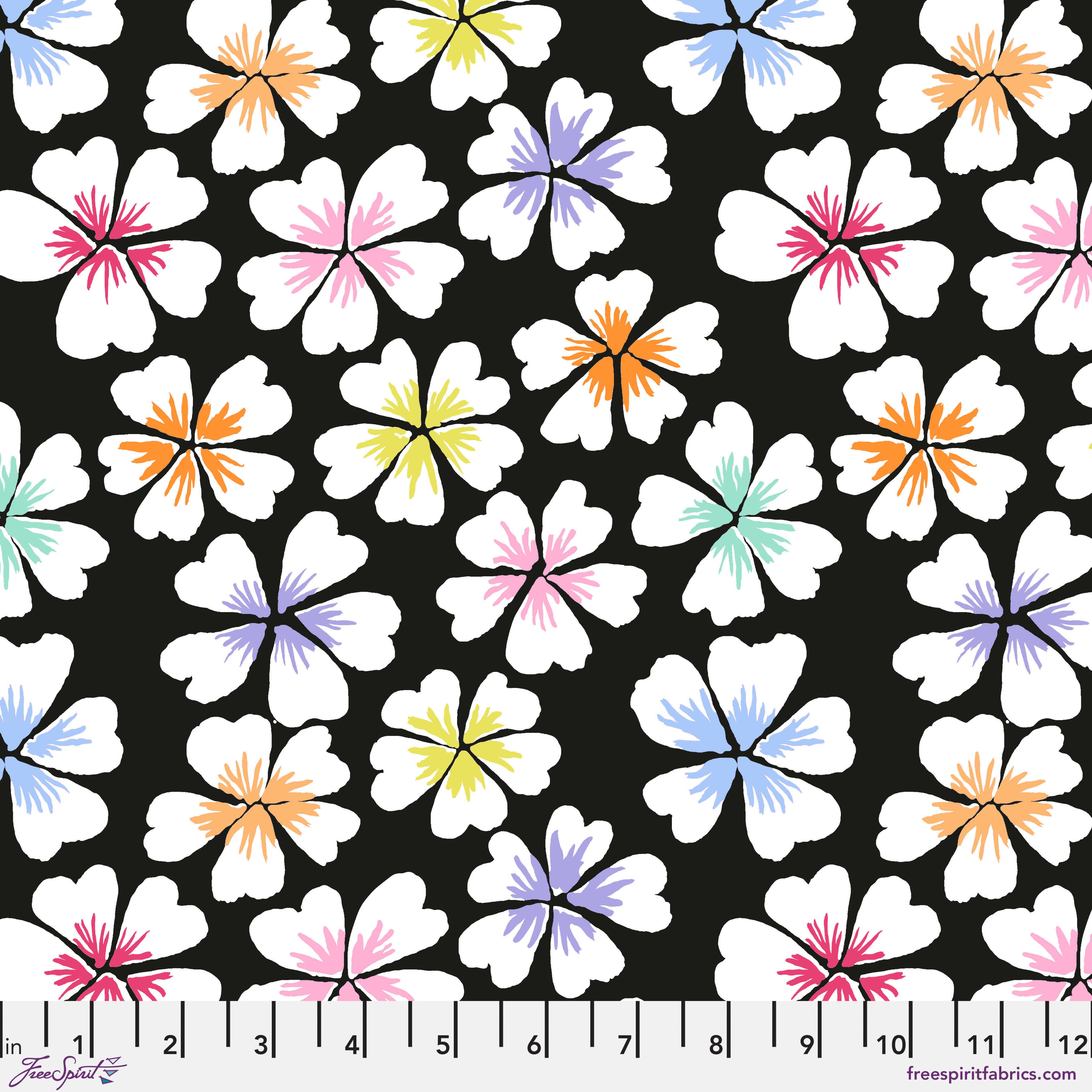 February 2024 | Petals - Black by Kaffe Fassett for Free Spirit