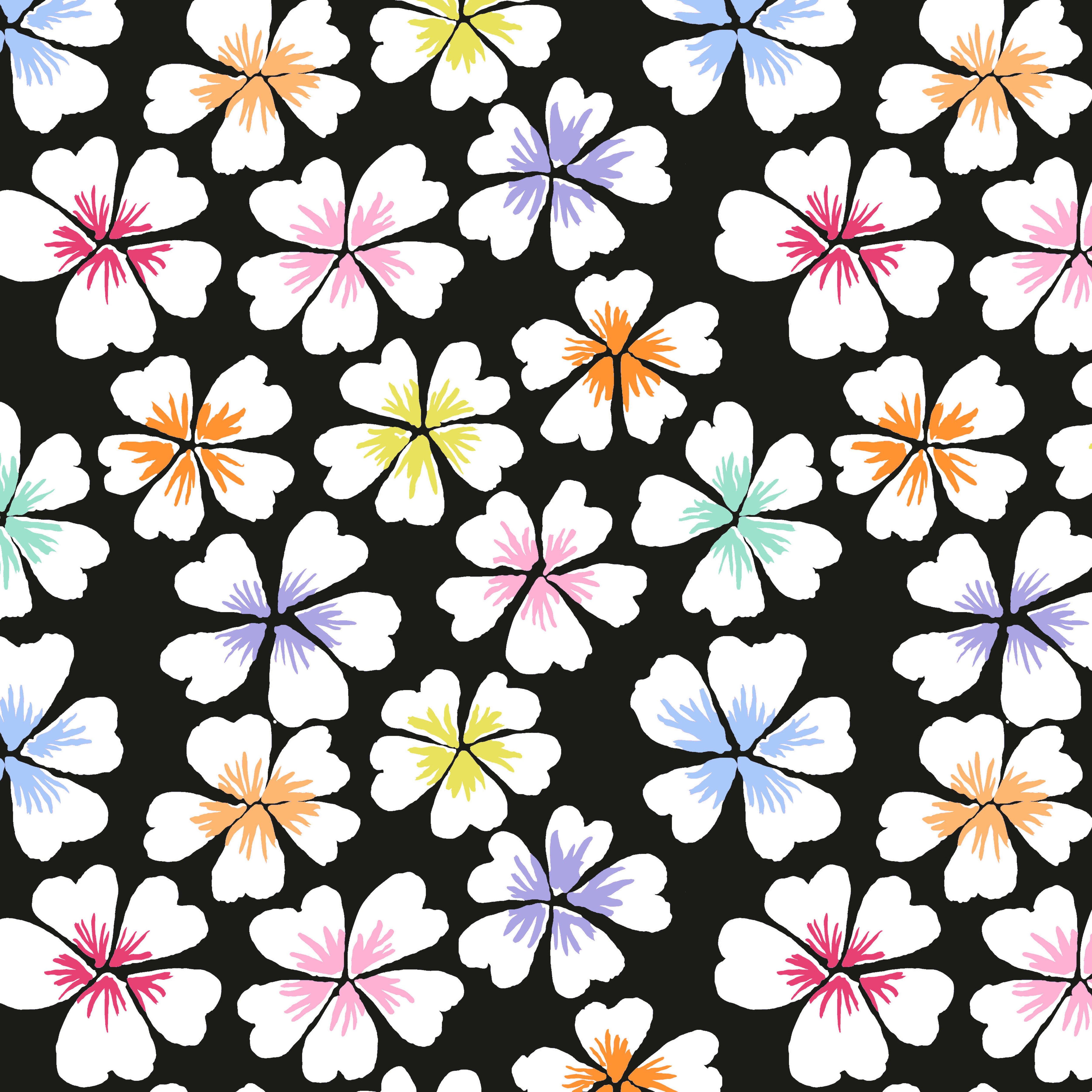 February 2024 | Petals - Black by Kaffe Fassett for Free Spirit