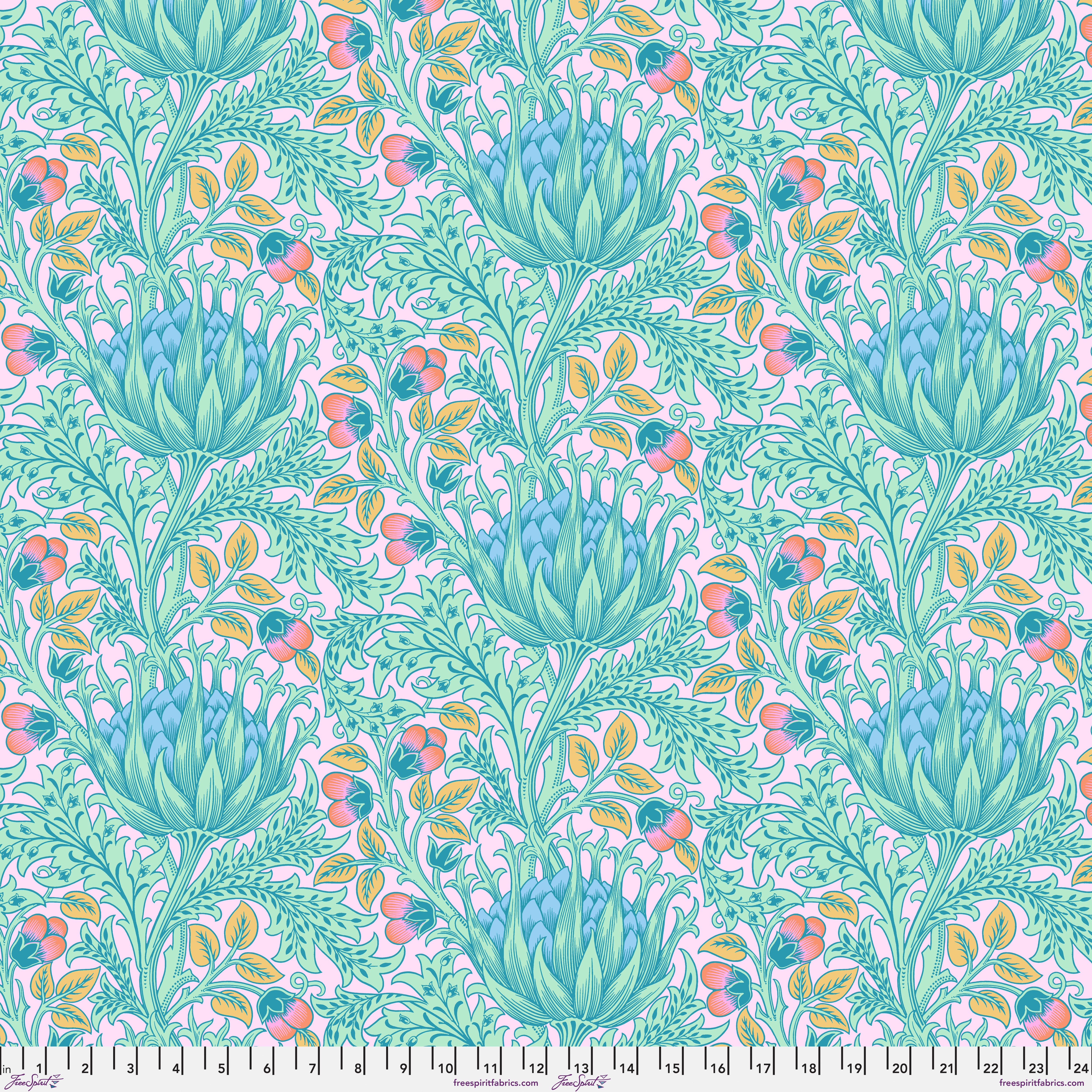 Kaffe Fassett x Morris & Co. | Artichoke - Lavender by Free Spirit Fabrics | PWKW001.LAVENDER