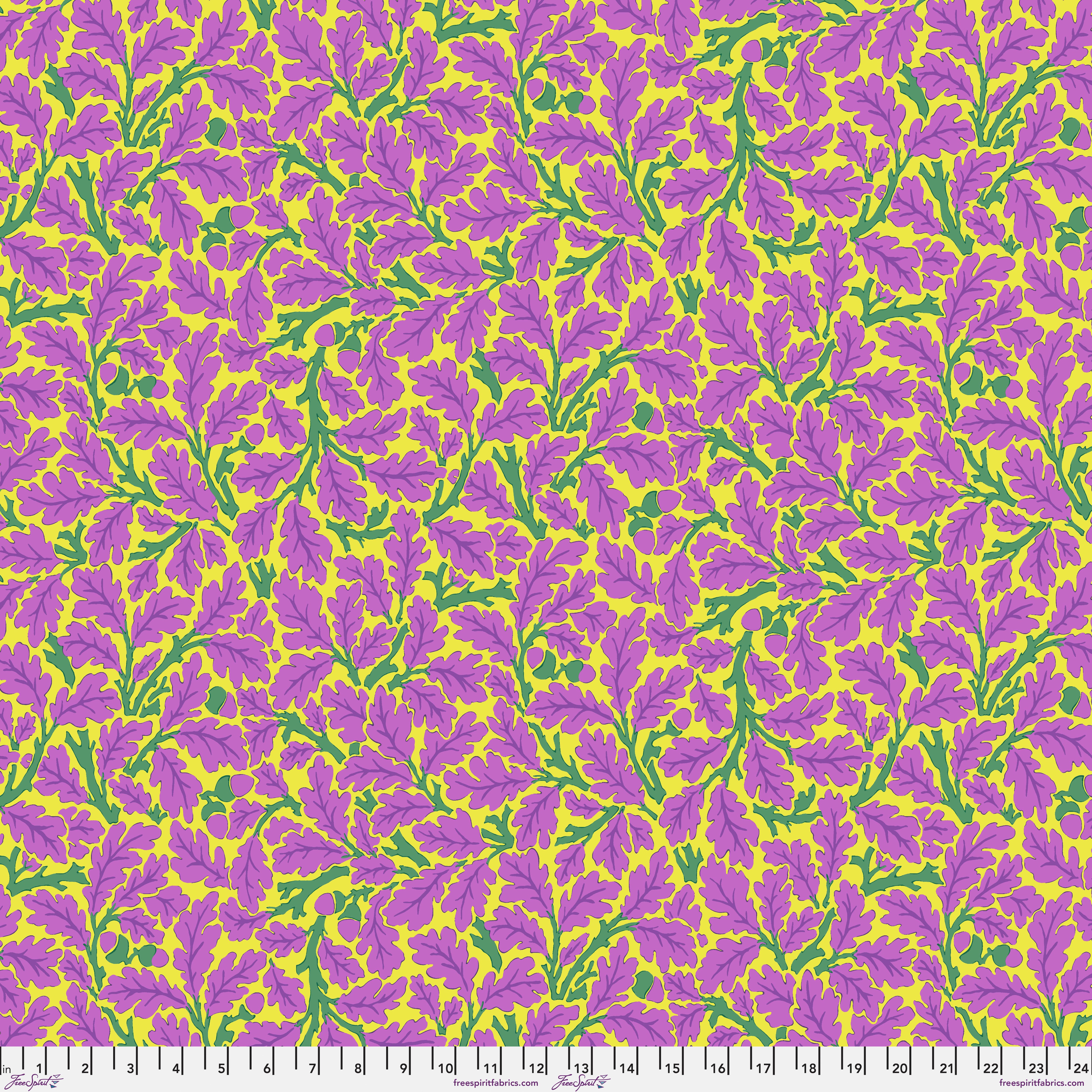 Kaffe Fassett x Morris & Co. | Oak - Violet by Free Spirit Fabrics | PWKW003.VIOLET