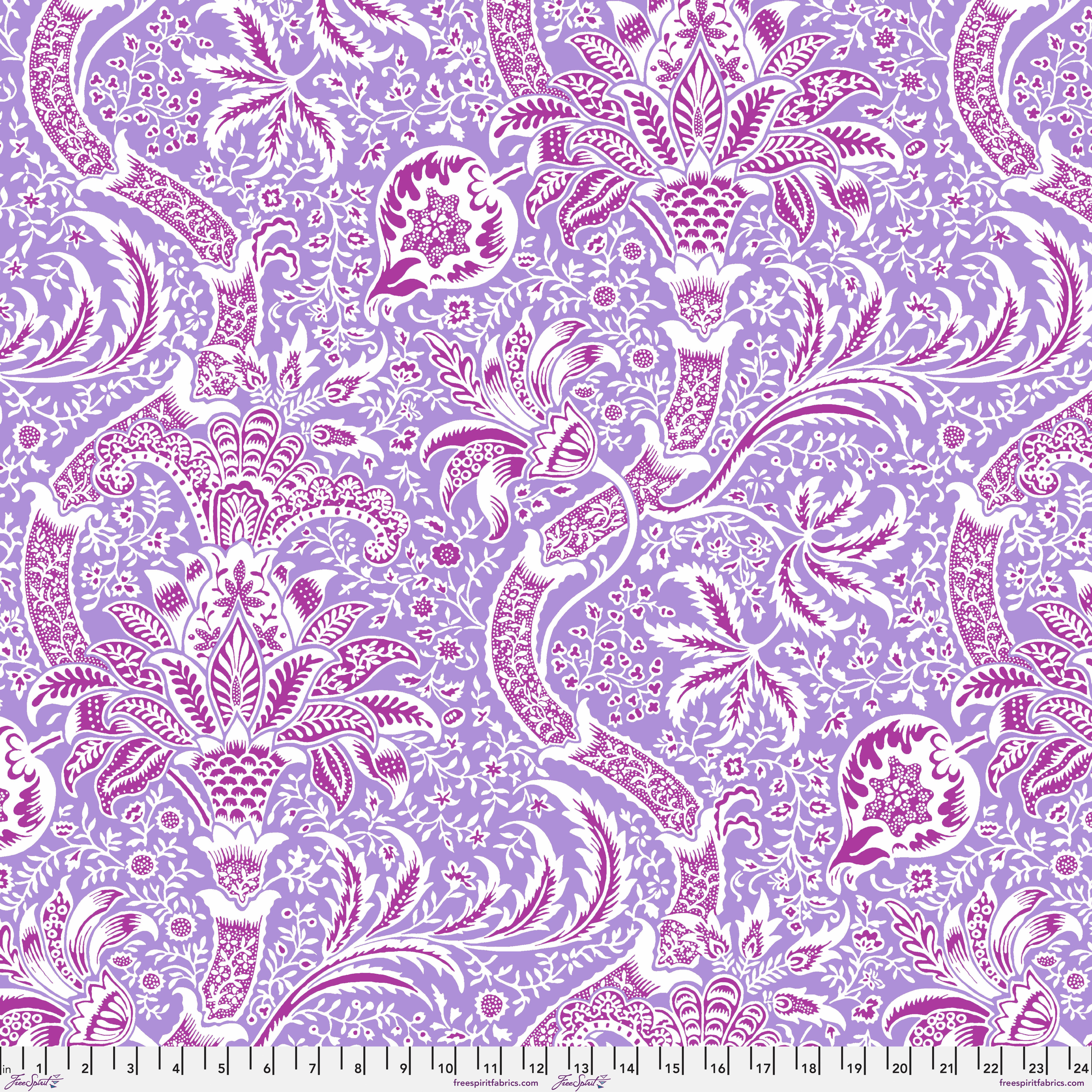 Kaffe Fassett x Morris & Co. | Indian - Lavender by Free Spirit Fabrics | PWKW005.LAVENDER