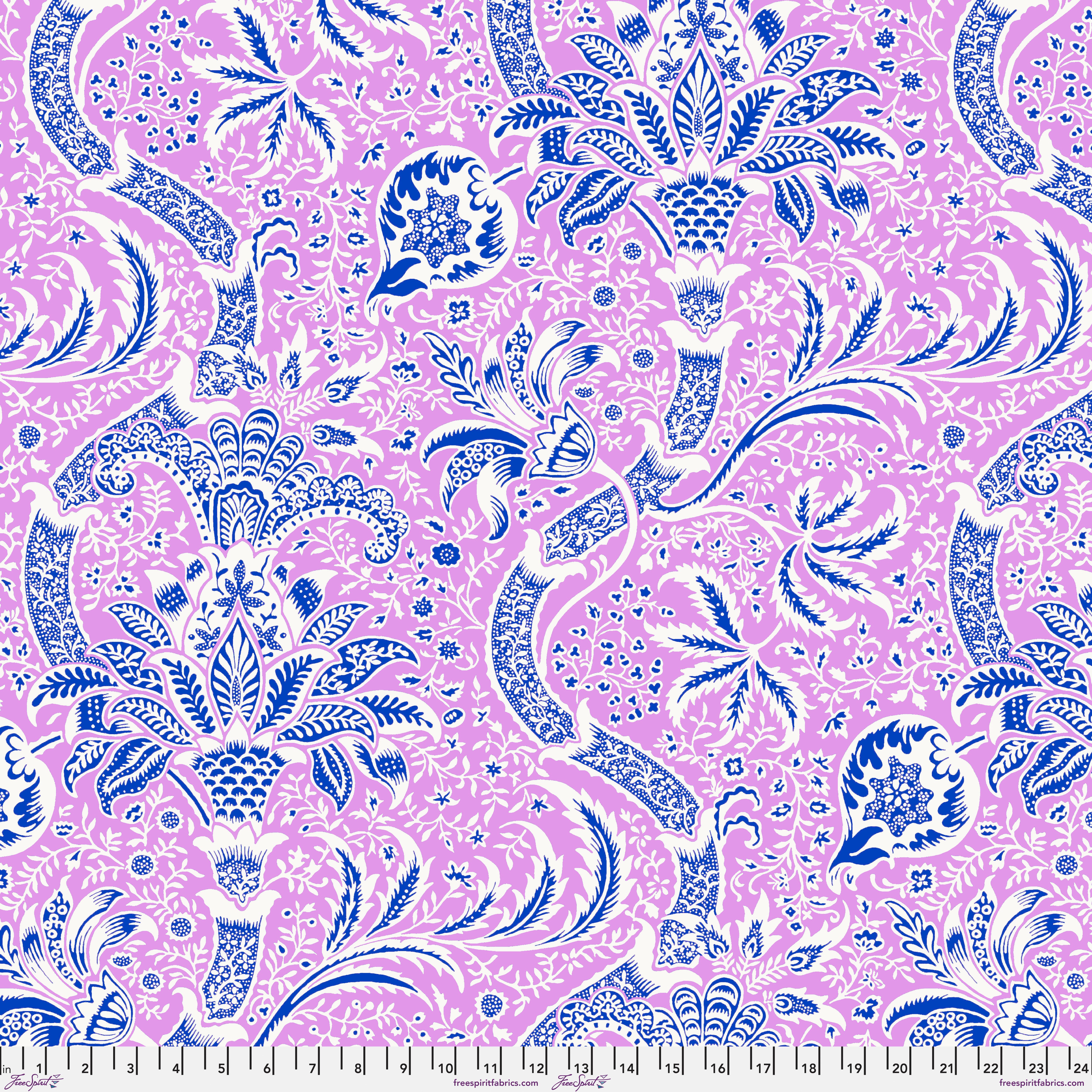 Kaffe Fassett x Morris & Co. | Indian - Pink by Free Spirit Fabrics | PWKW005.PINK