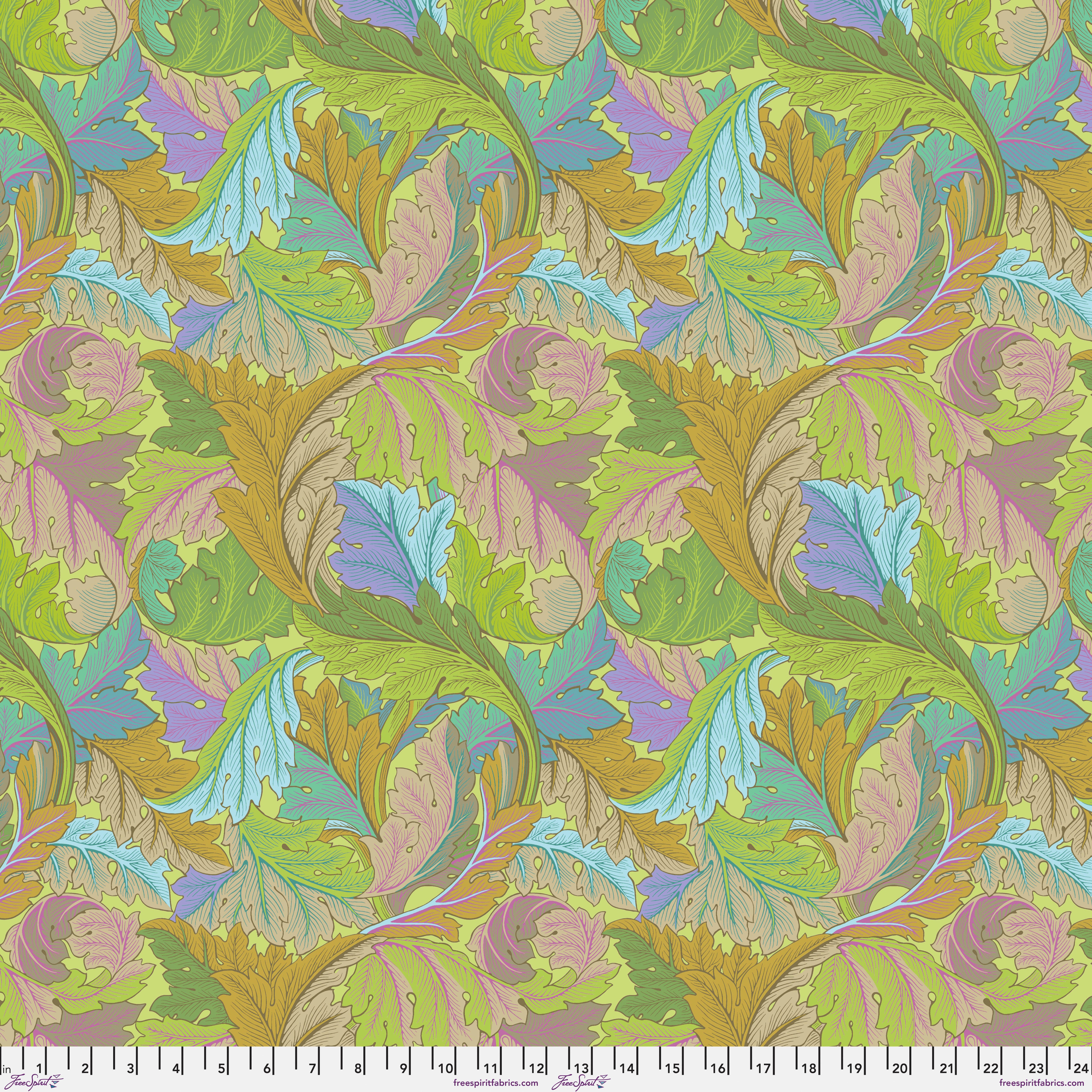 Kaffe Fassett x Morris & Co. | Acanthus - Jade by Free Spirit Fabrics | PWKW006.JADE