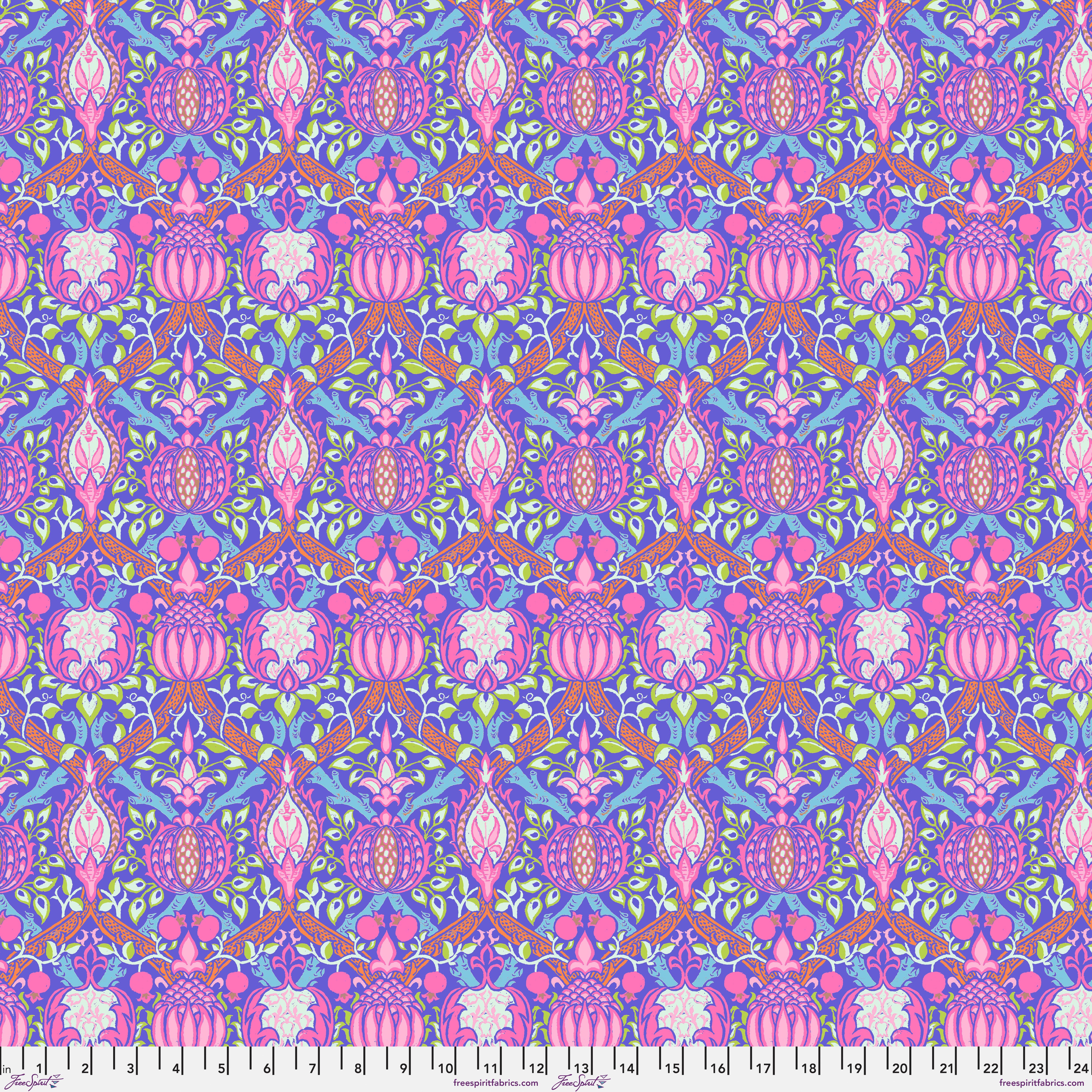 Kaffe Fassett x Morris & Co. | Granada - Purple by Free Spirit Fabrics | PWKW008.PURPLE