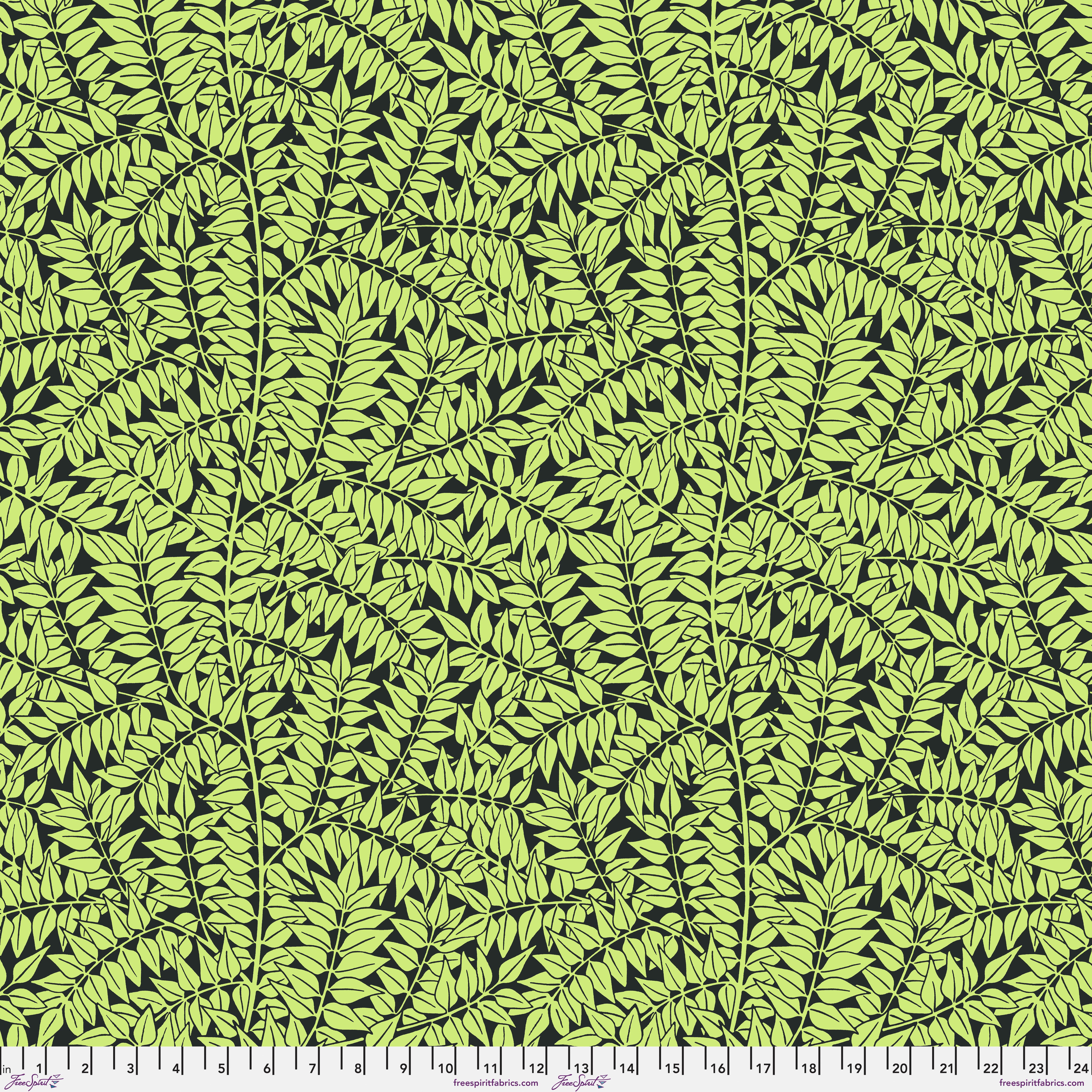 Kaffe Fassett x Morris & Co. | Branches - Black by Free Spirit Fabrics | PWKW009.BLACK