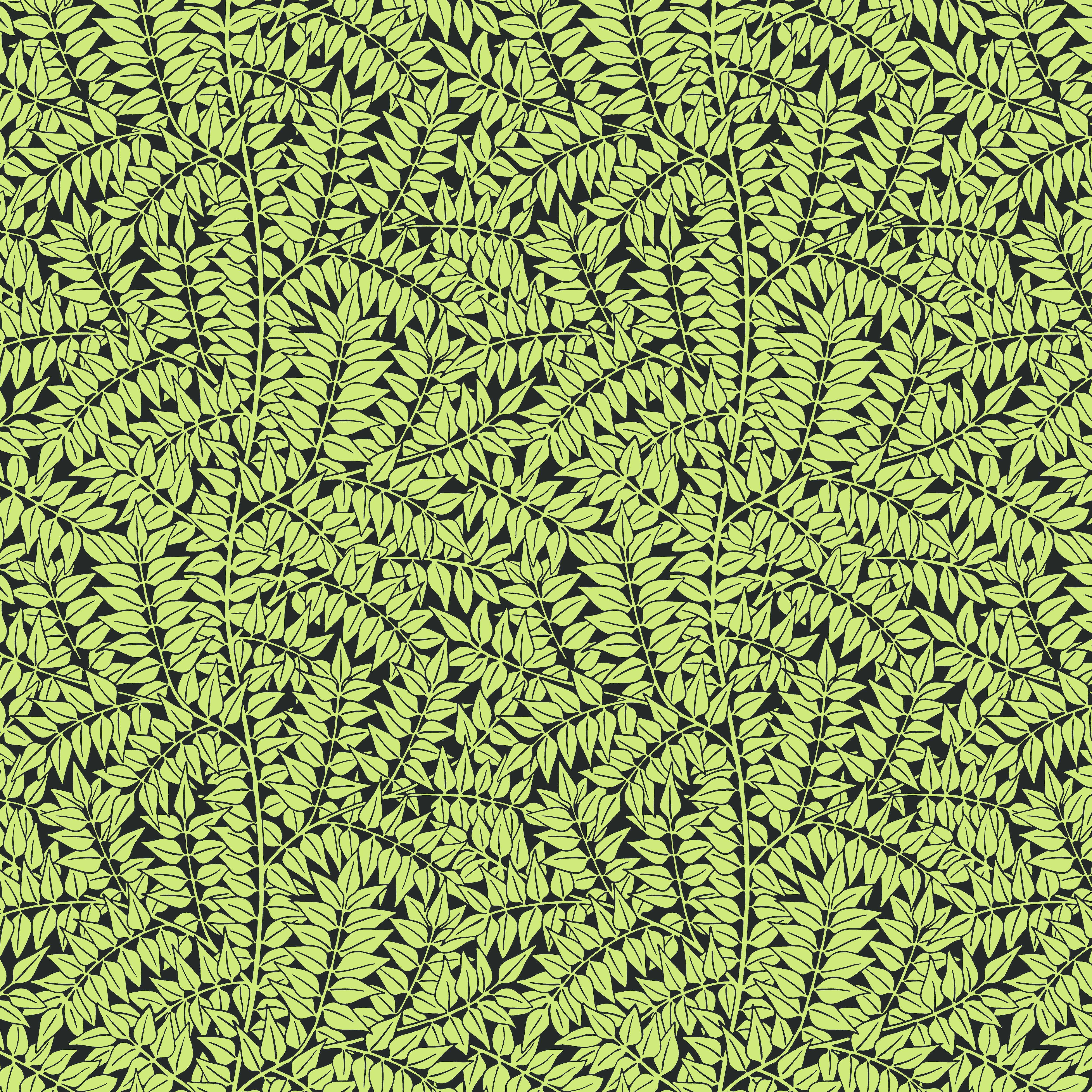 Kaffe Fassett x Morris & Co. | Branches - Black by Free Spirit Fabrics | PWKW009.BLACK