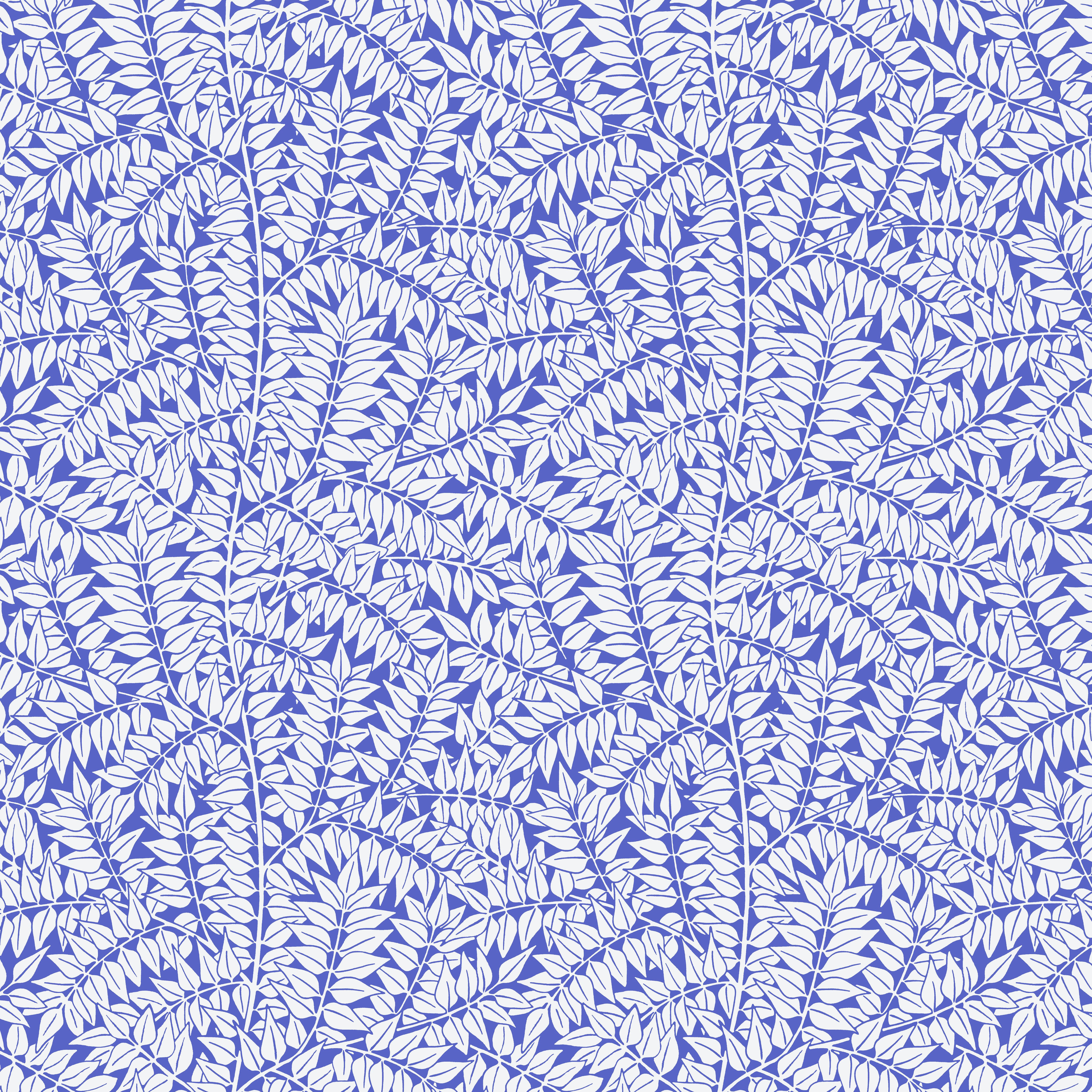 Kaffe Fassett x Morris & Co. | Branches - Blue by Free Spirit Fabrics | PWKW009.BLUE