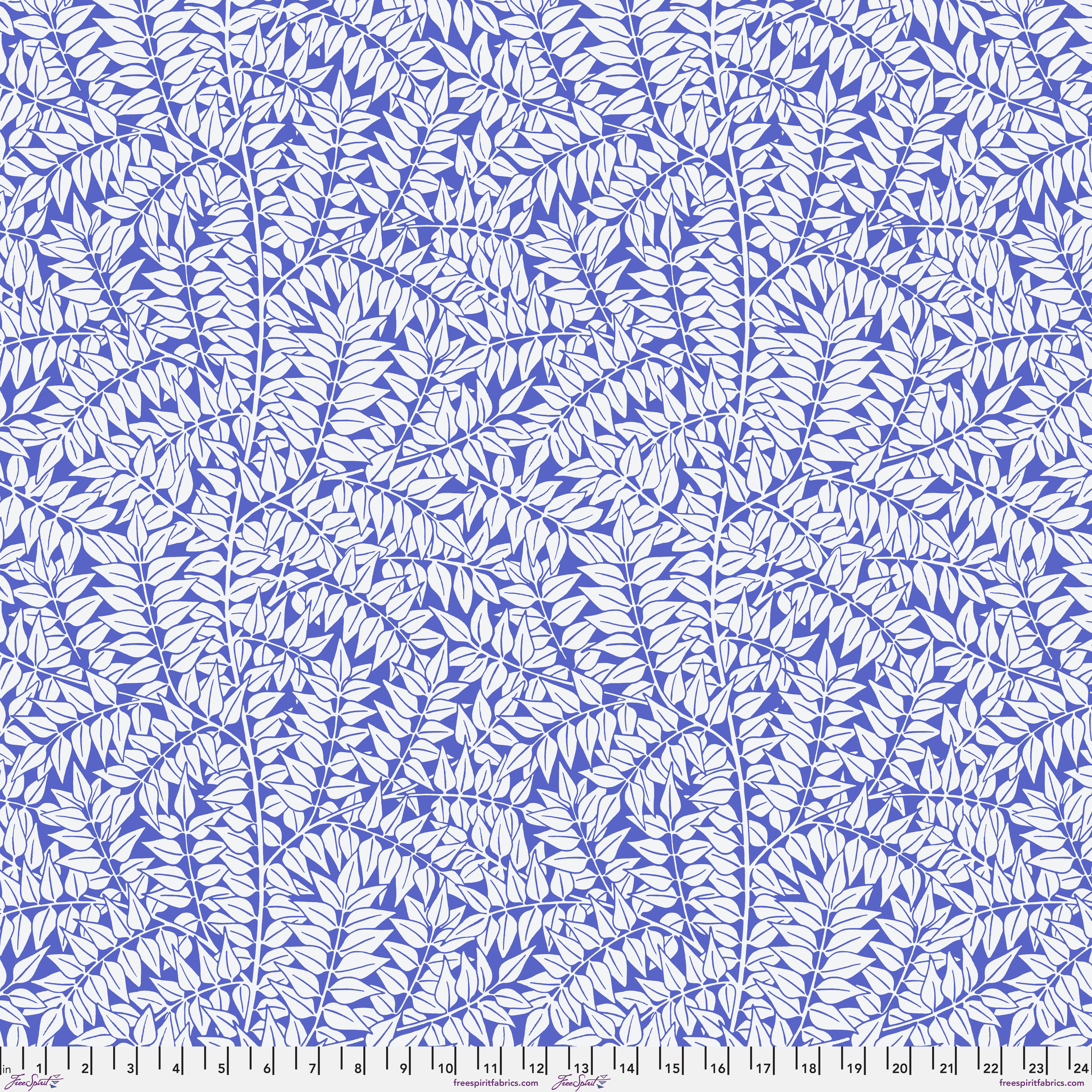 Kaffe Fassett x Morris & Co. | Branches - Blue by Free Spirit Fabrics | PWKW009.BLUE