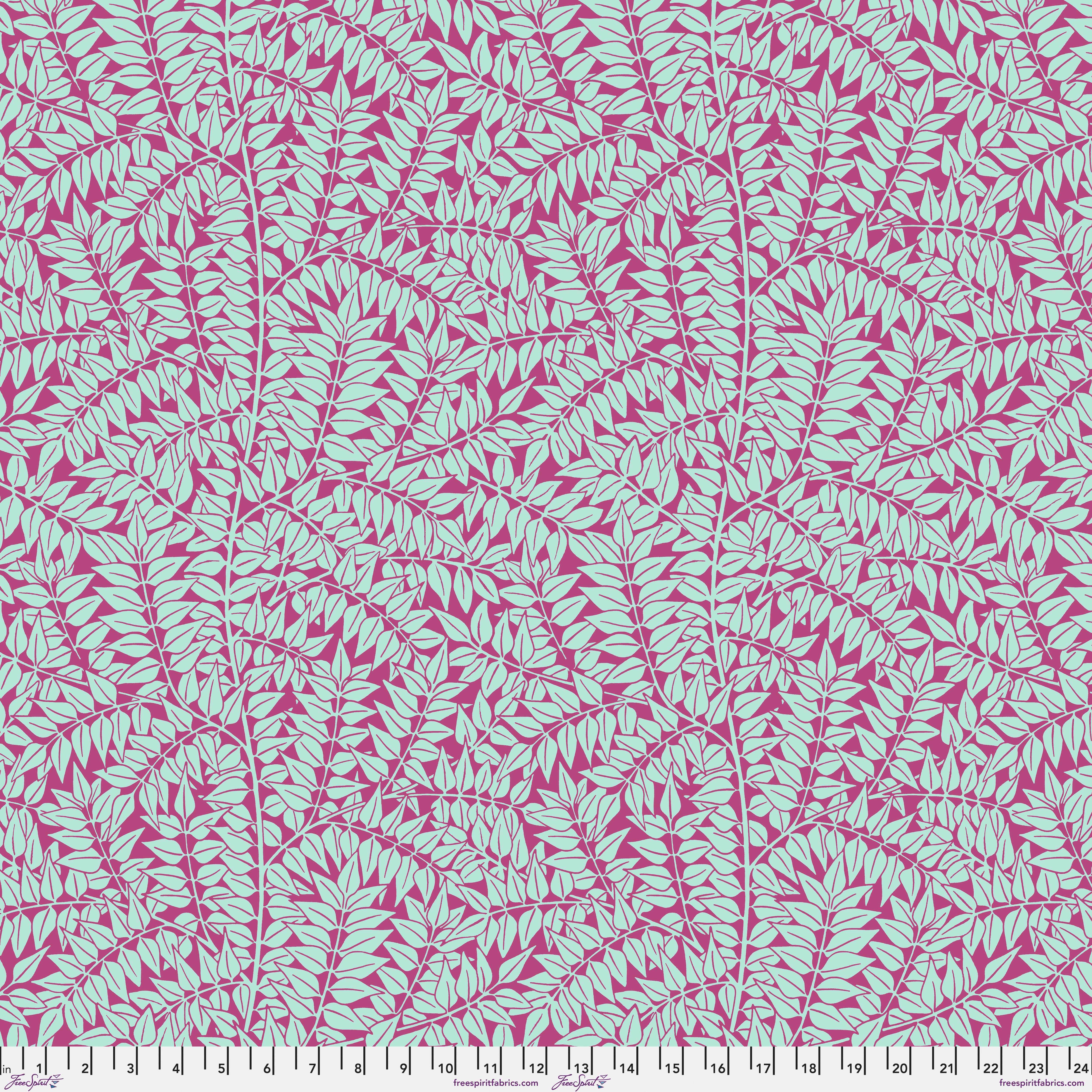 Kaffe Fassett x Morris & Co. | Branches - Magenta by Free Spirit Fabrics | PWKW009.MAGENTA