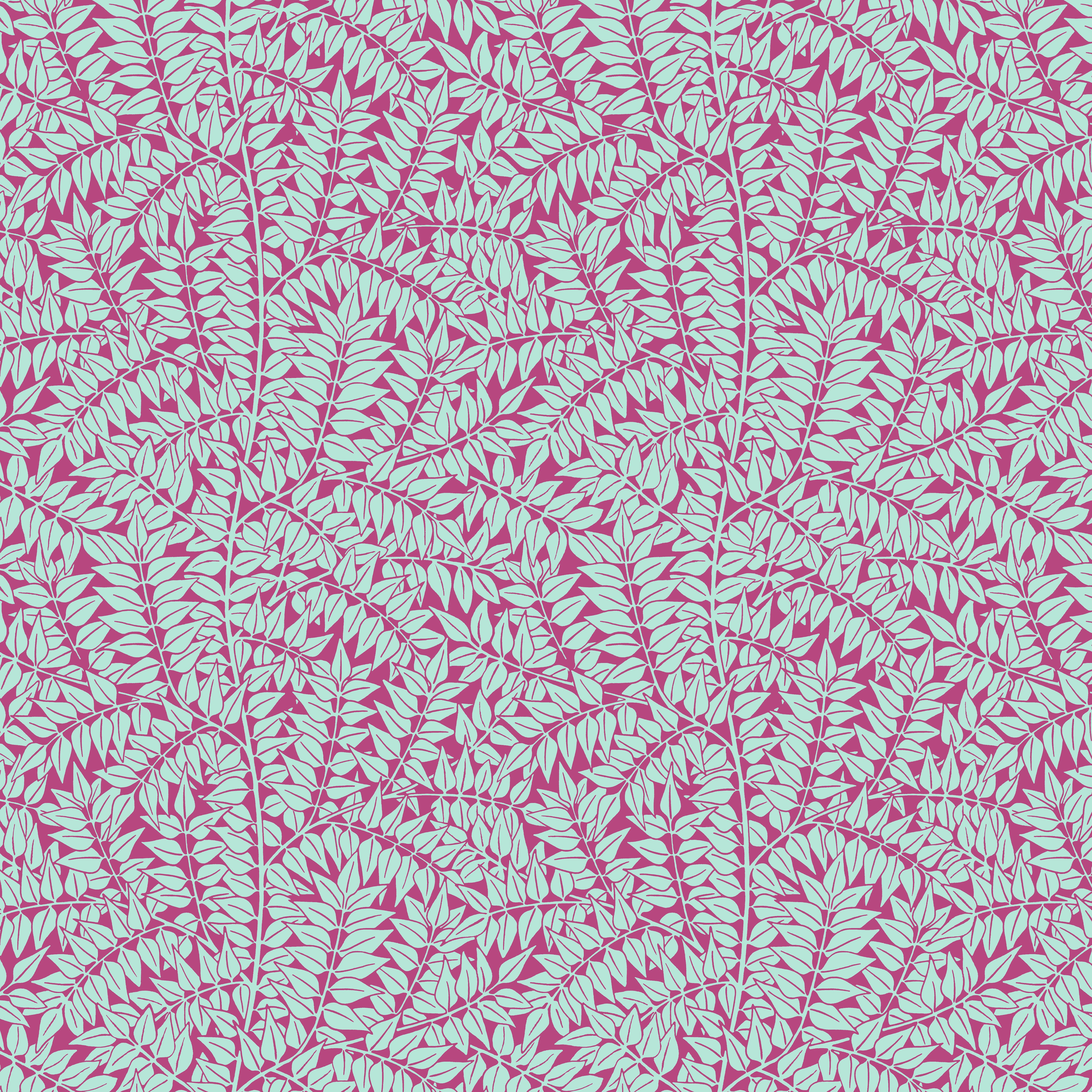 Kaffe Fassett x Morris & Co. | Branches - Magenta by Free Spirit Fabrics | PWKW009.MAGENTA