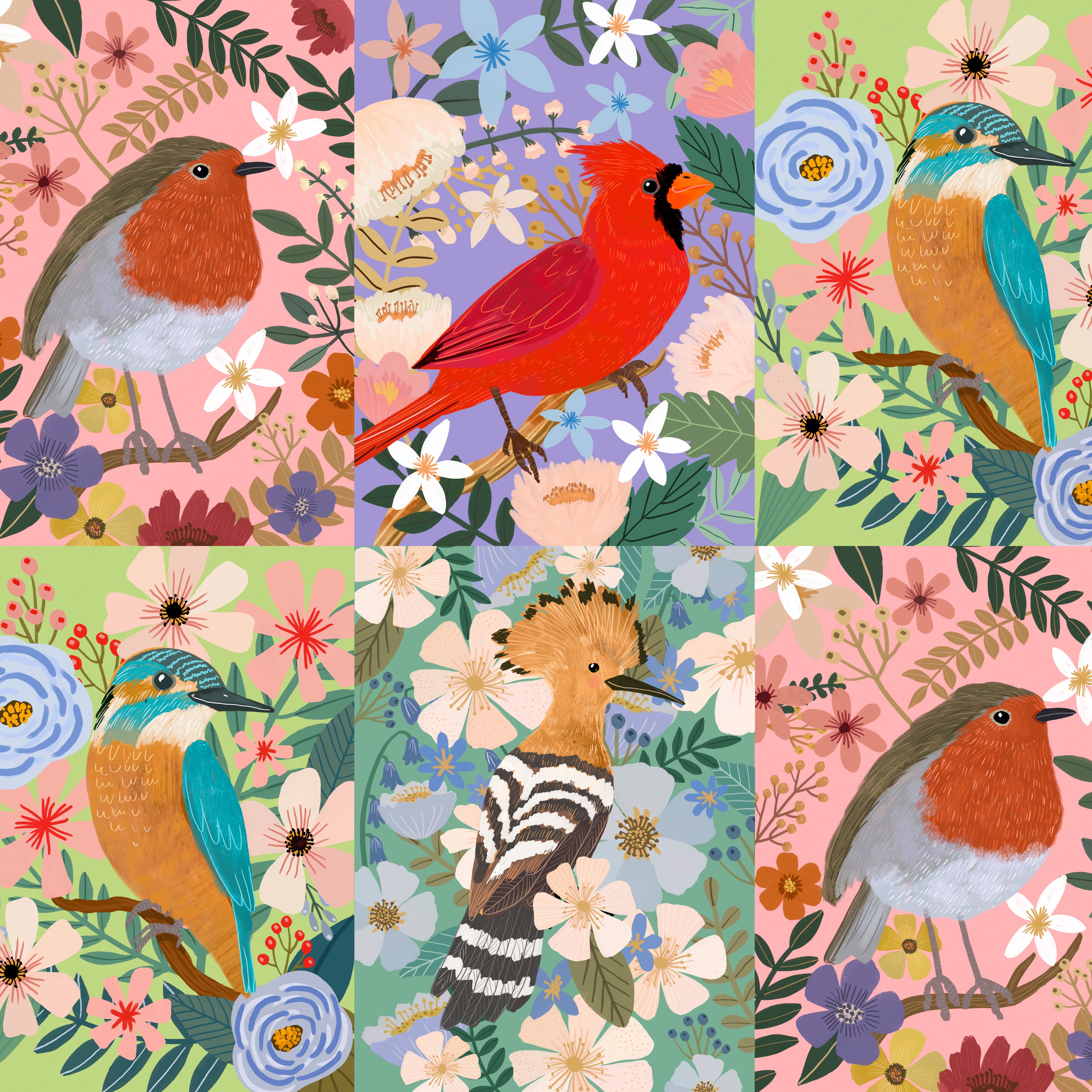 Stitchy Birds - Fat Quarter Bundle - By Teresa Kogut - For Riley Blake - 23pcs cheapest - 100% Quilting Cotton