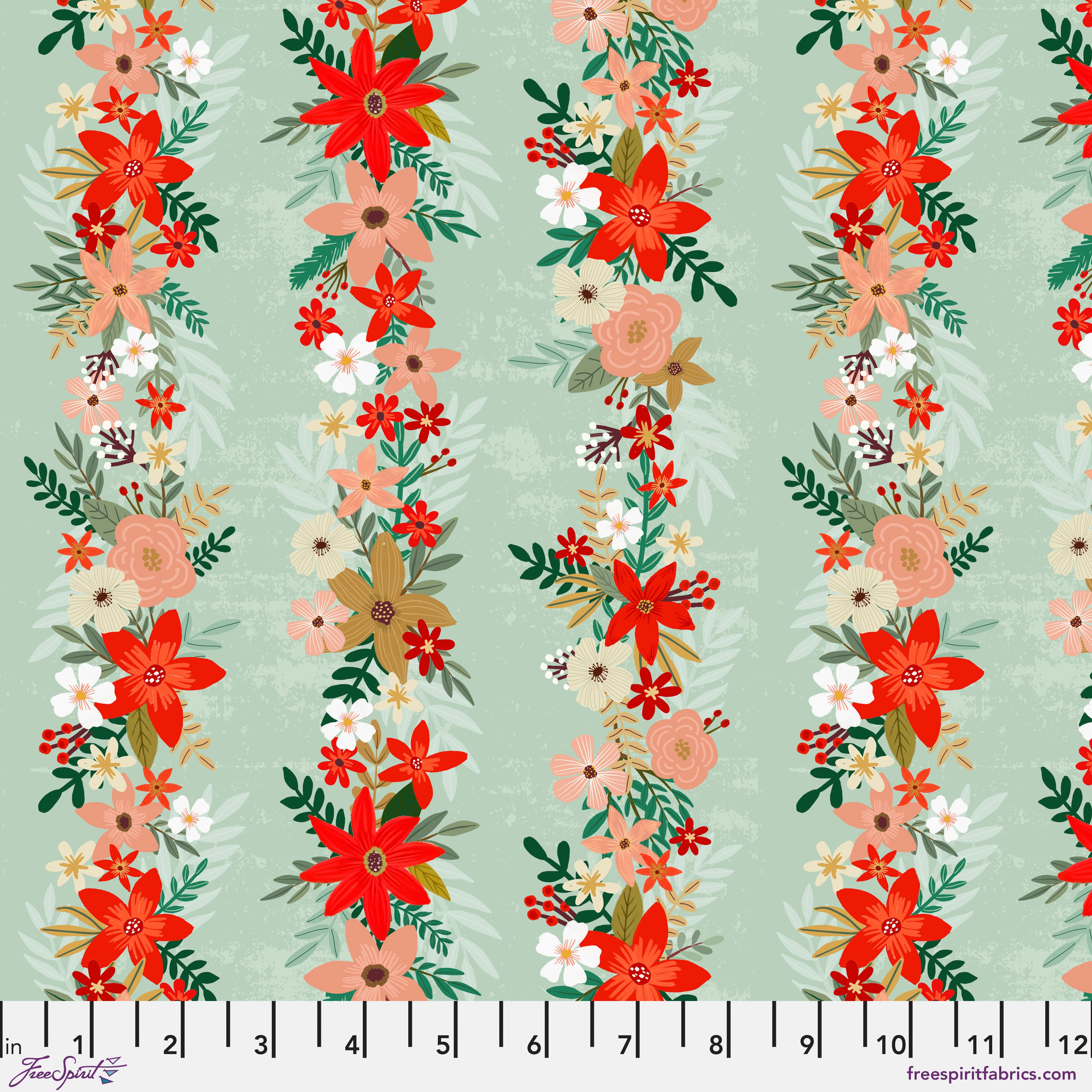 Christmas Spirit | Christmas Delight - Sage by Mia Charro for Free Spirit | PWMC070.XSAGE