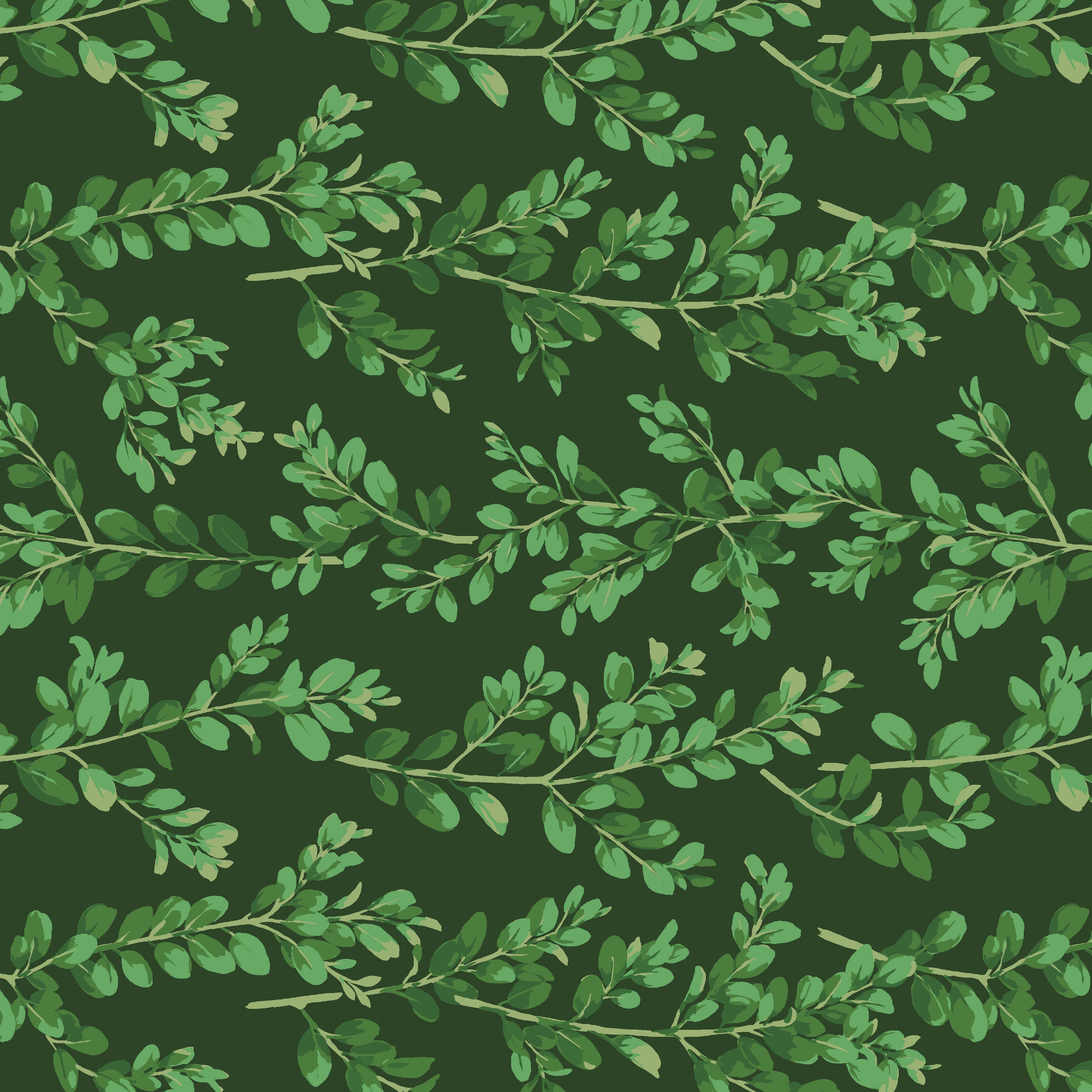 Winterberry | Boxwood - Dark Green by Martha Negley for Free Spirit | PWMN036.DARKGREEN