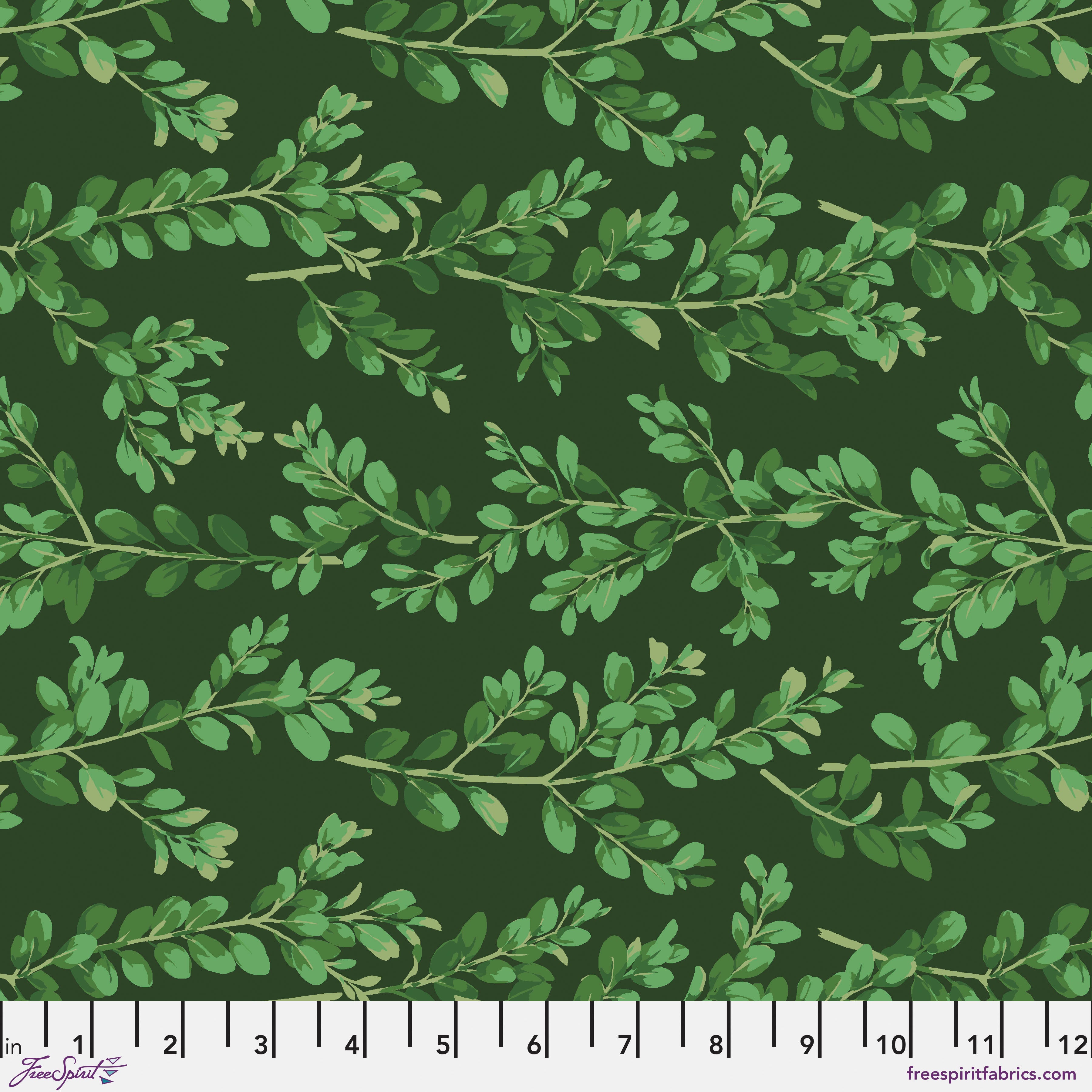 Winterberry | Boxwood - Dark Green by Martha Negley for Free Spirit | PWMN036.DARKGREEN