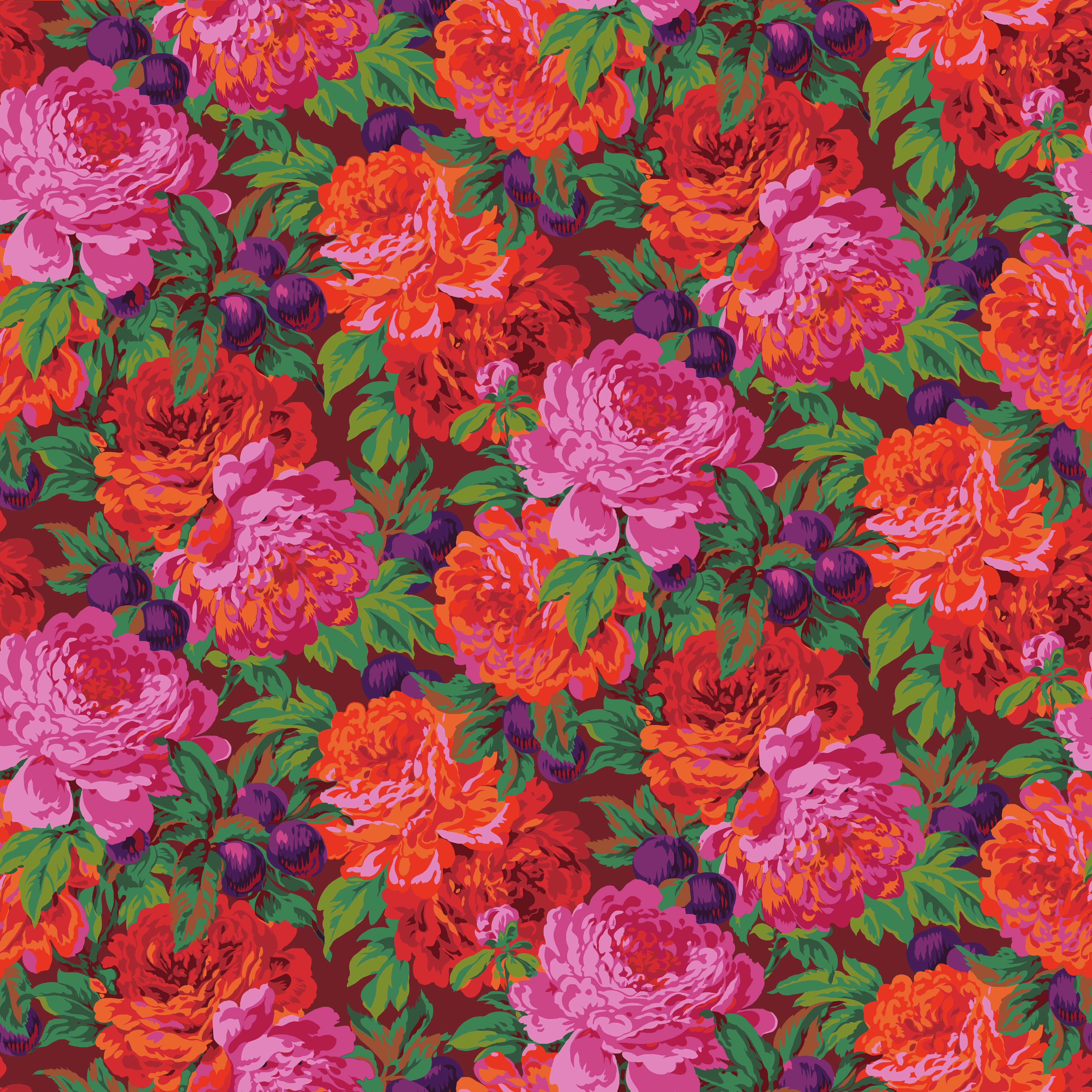 Stash | Luscious - Magenta by Kaffe Fassett Collective for Free Spirit | PWPJ011.MAGEN