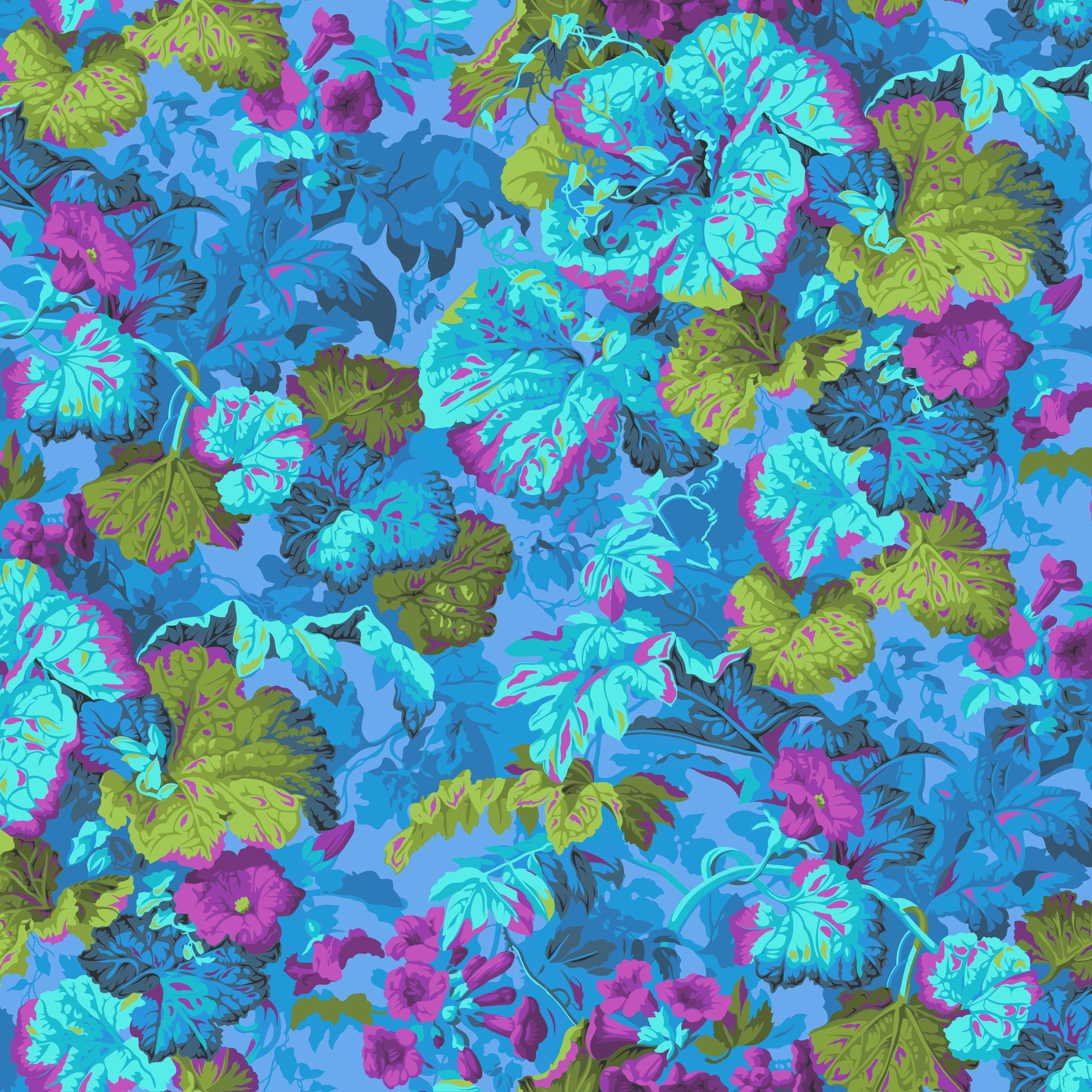 Vintage | Grandiose - Turquoise by Kaffe Fassett Collective for Free Spirit