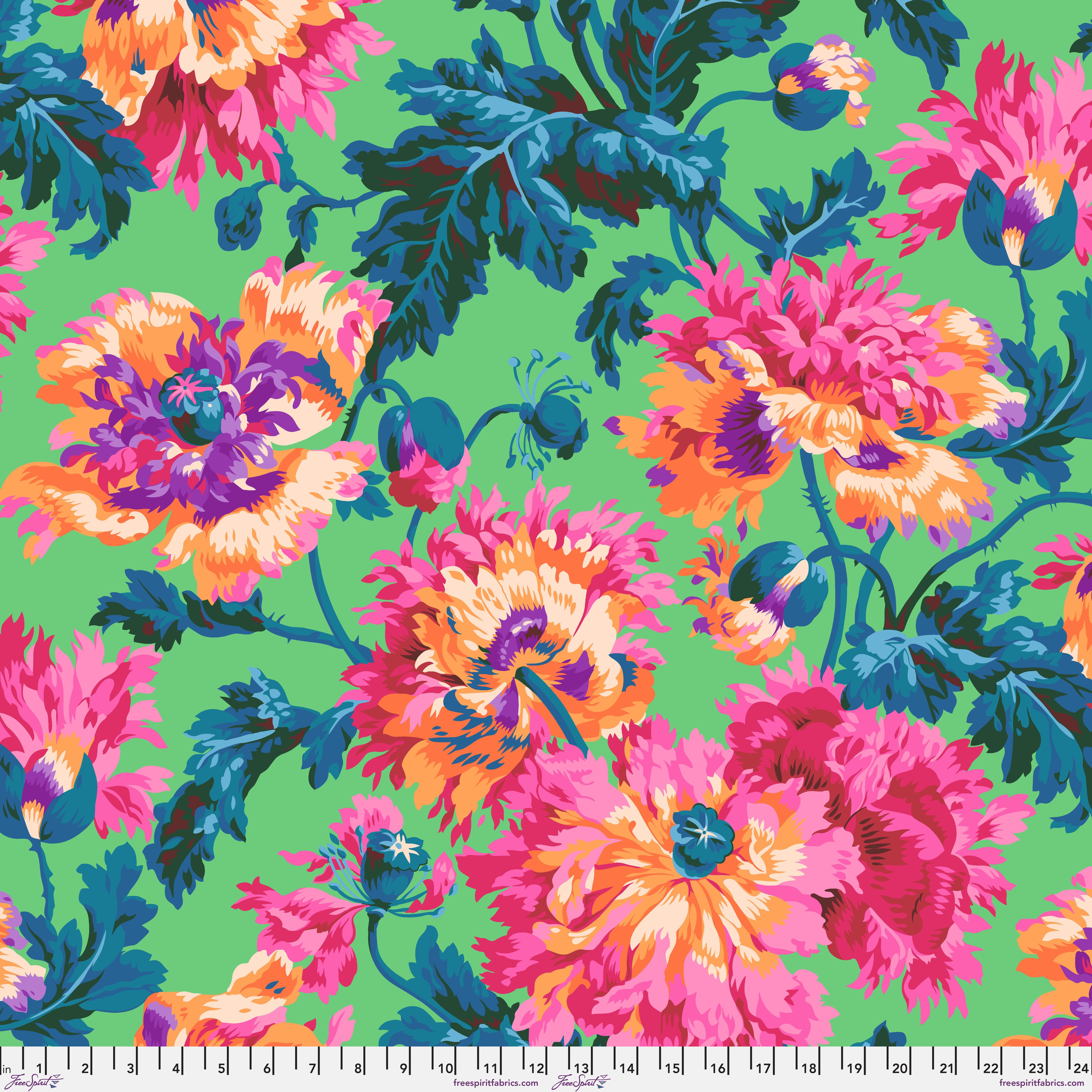 February 2024 | Garden Party - Pink by Philip Jacobs for the Kaffe Fassett Collective