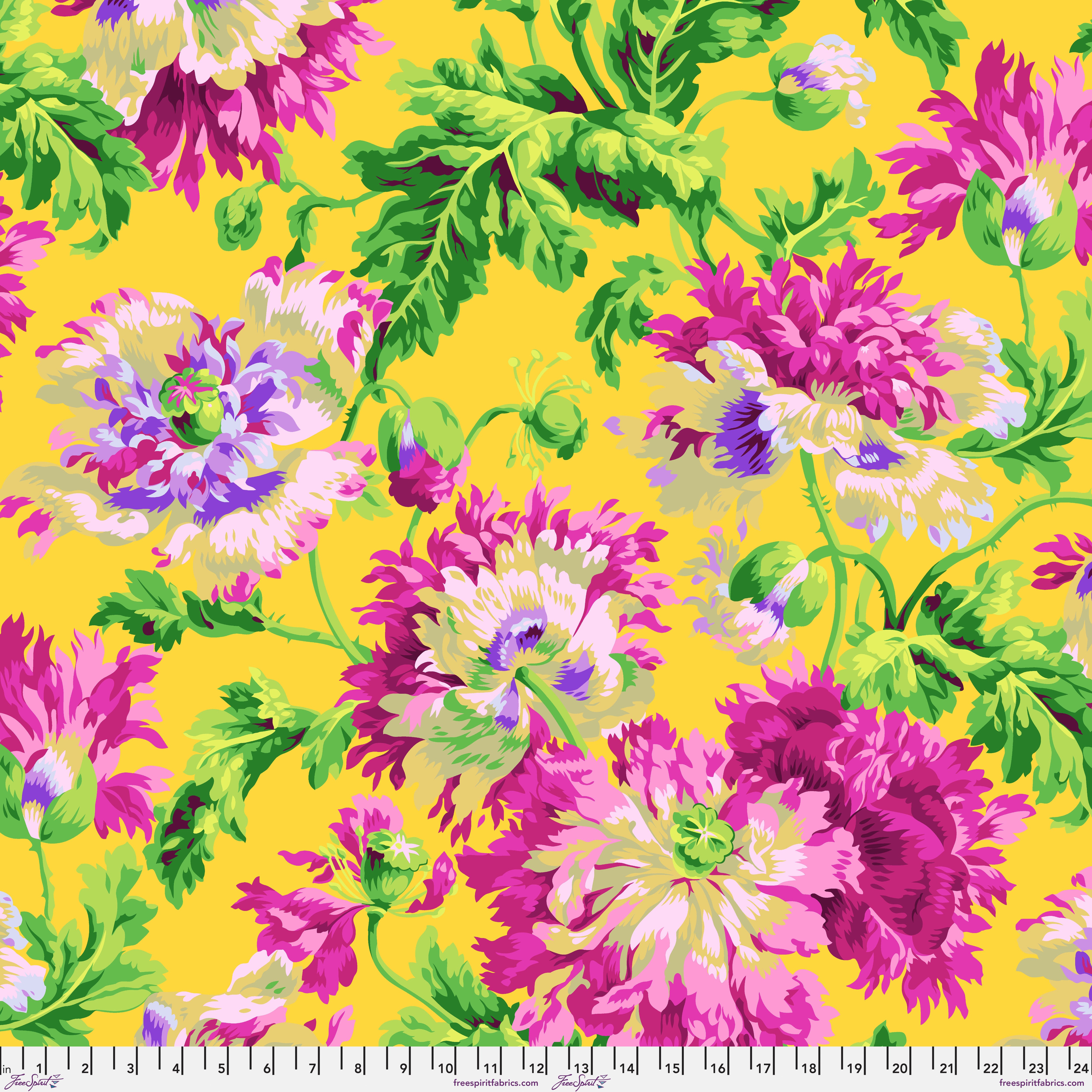 February 2024 | Garden Party - Yellow by Philip Jacobs for the Kaffe Fassett Collective