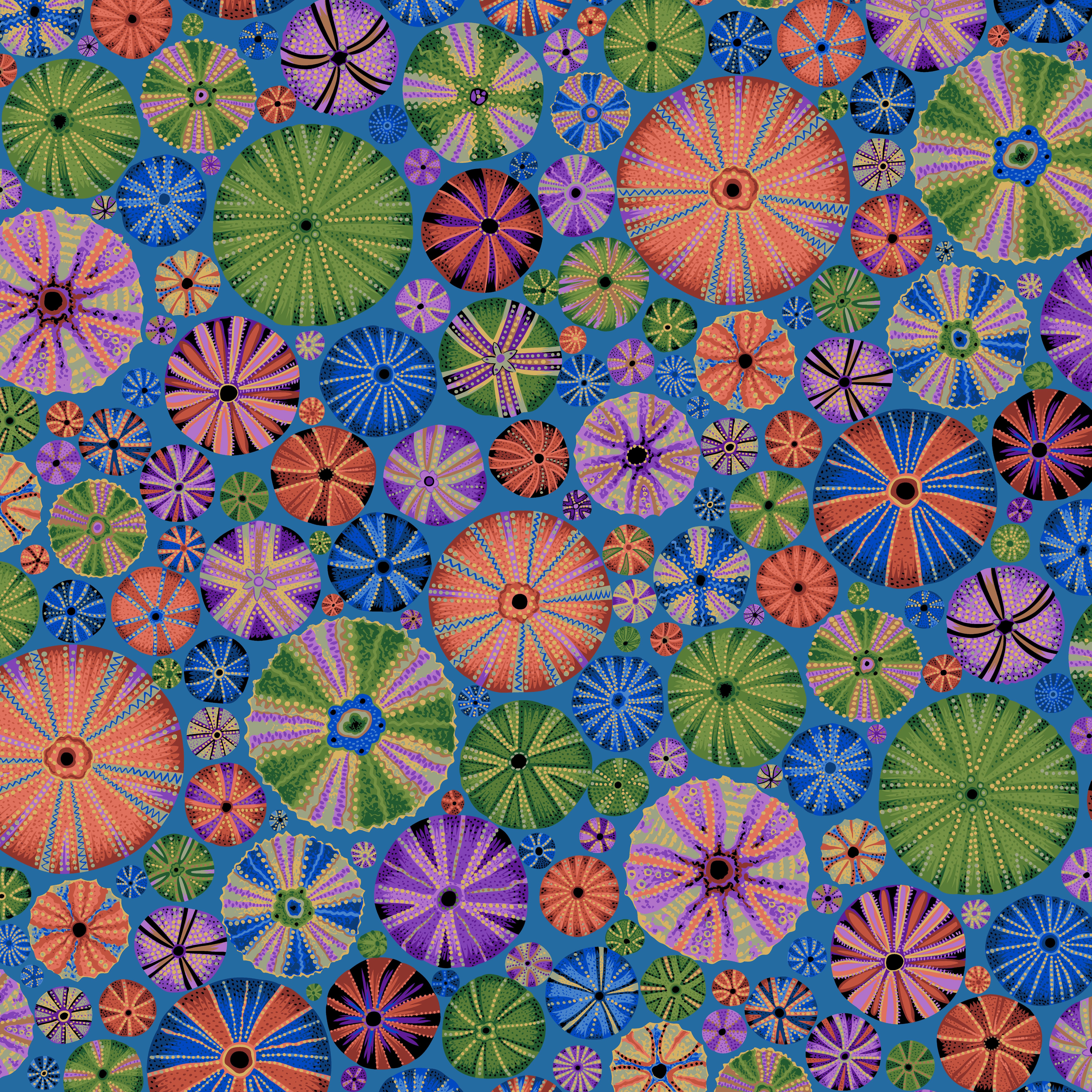 August 2024 | Urchins - Dark by Philip Jacobs for the Kaffe Fassett Collective | PWPJ125.DARK