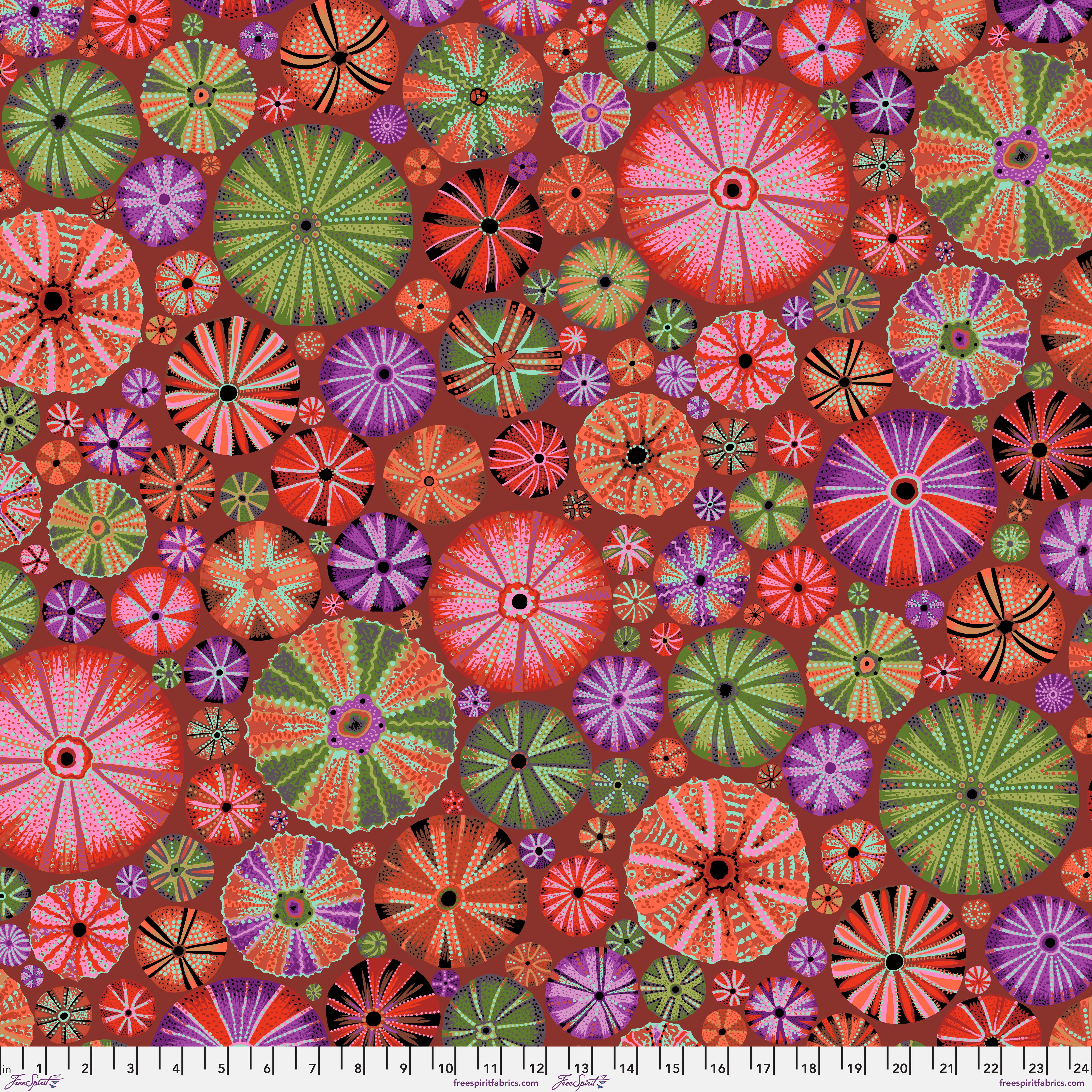 August 2024 | Urchins - Red by Philip Jacobs for the Kaffe Fassett Collective | PWPJ125.RED