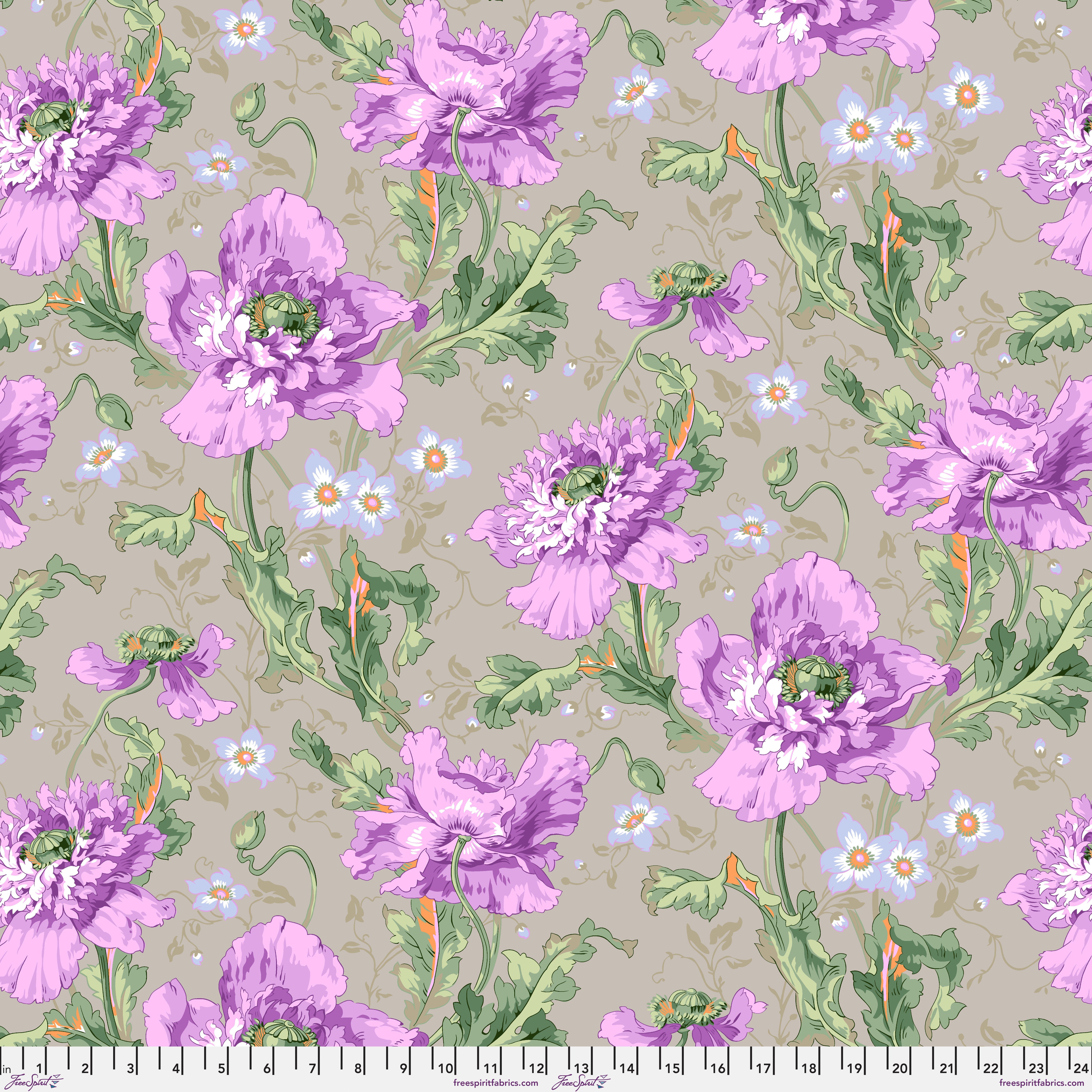 August 2024 | Papaver - Grey by Philip Jacobs for the Kaffe Fassett Collective | PWPJ127.GREY