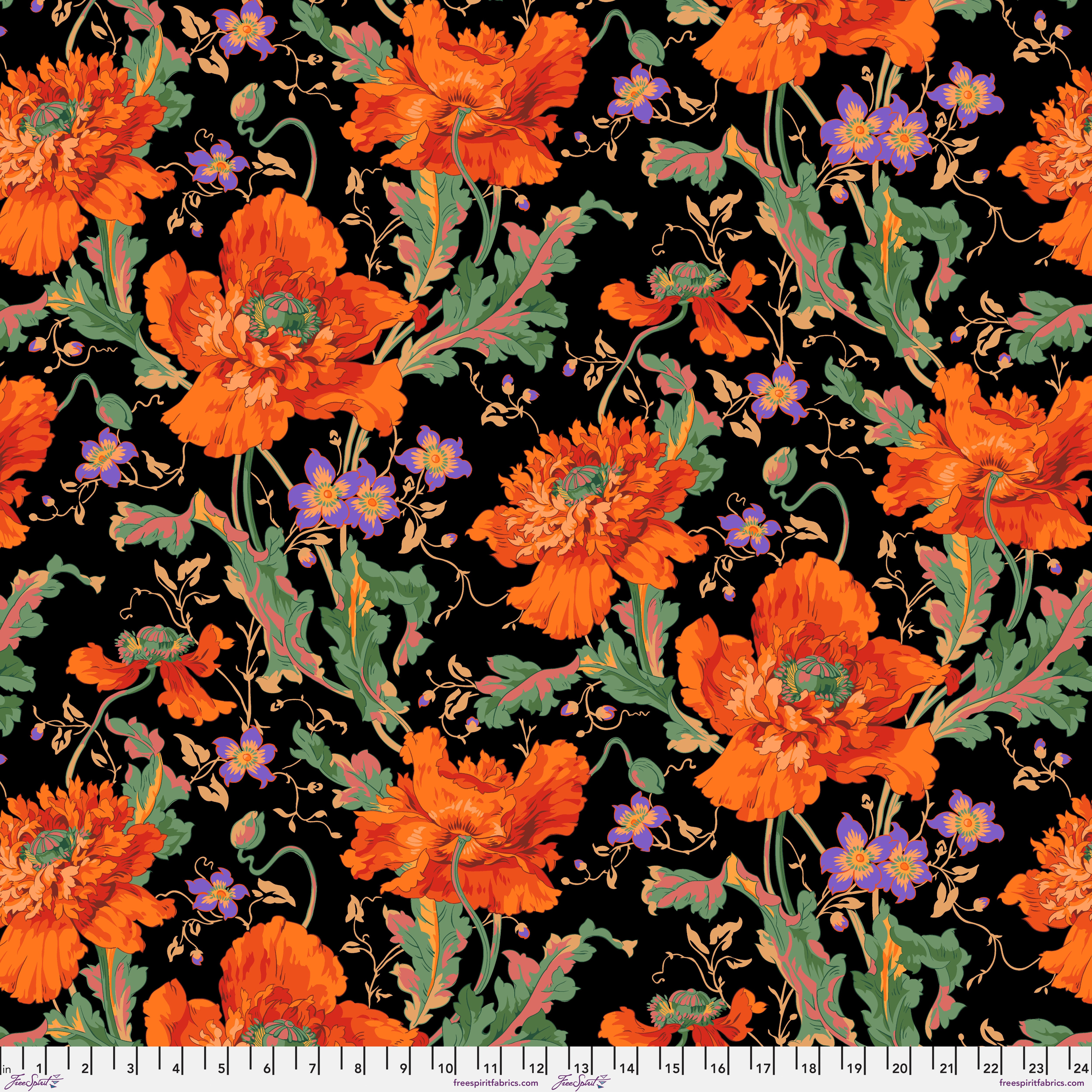 August 2024 | Papaver - Orange by Philip Jacobs for the Kaffe Fassett Collective | PWPJ127.ORANGE