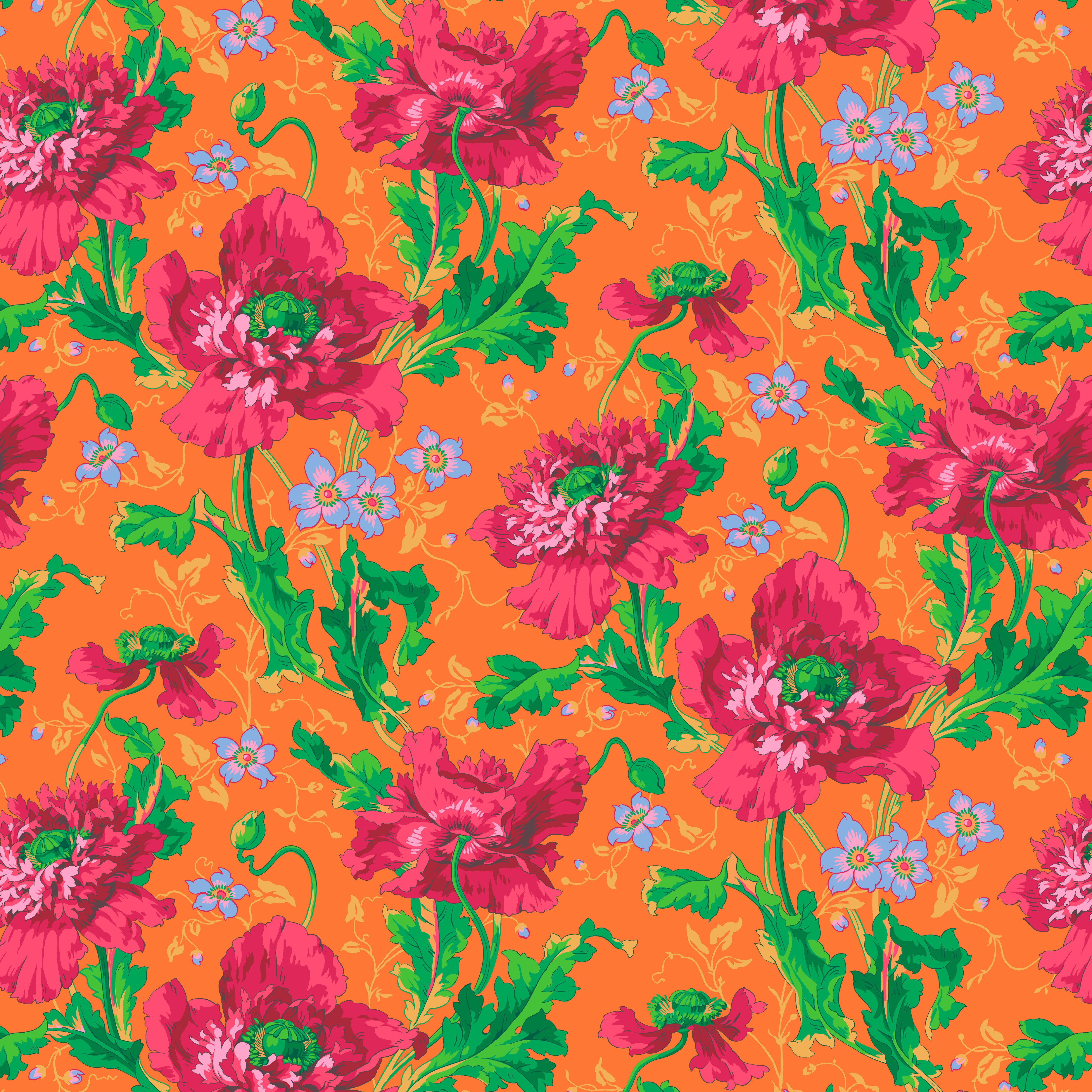 August 2024 | Papaver - Red by Philip Jacobs for the Kaffe Fassett Collective | PWPJ127.RED