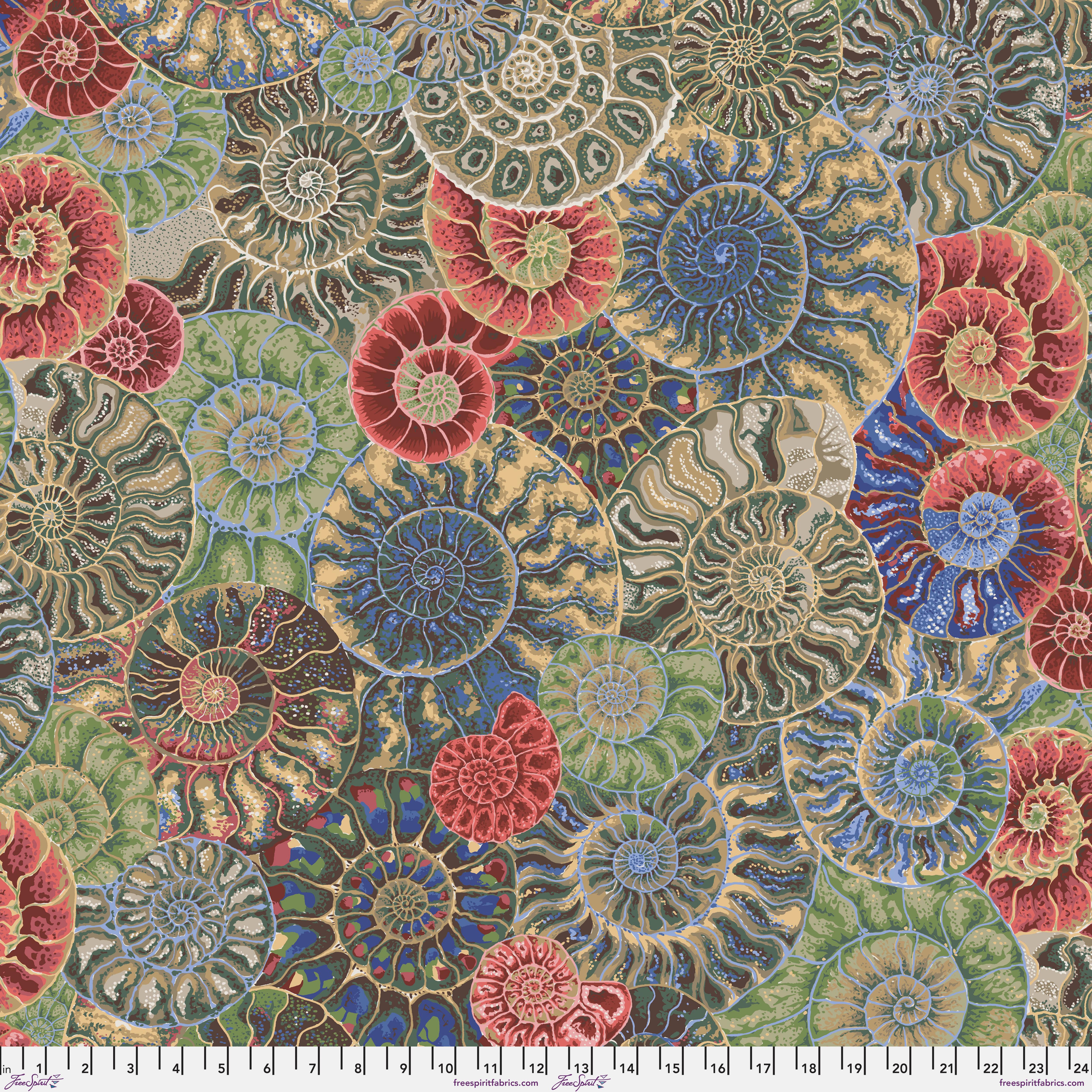 August 2024 | Ammonites - Neutral by Philip Jacobs for the Kaffe Fassett Collective | PWPJ128.NEUTRAL