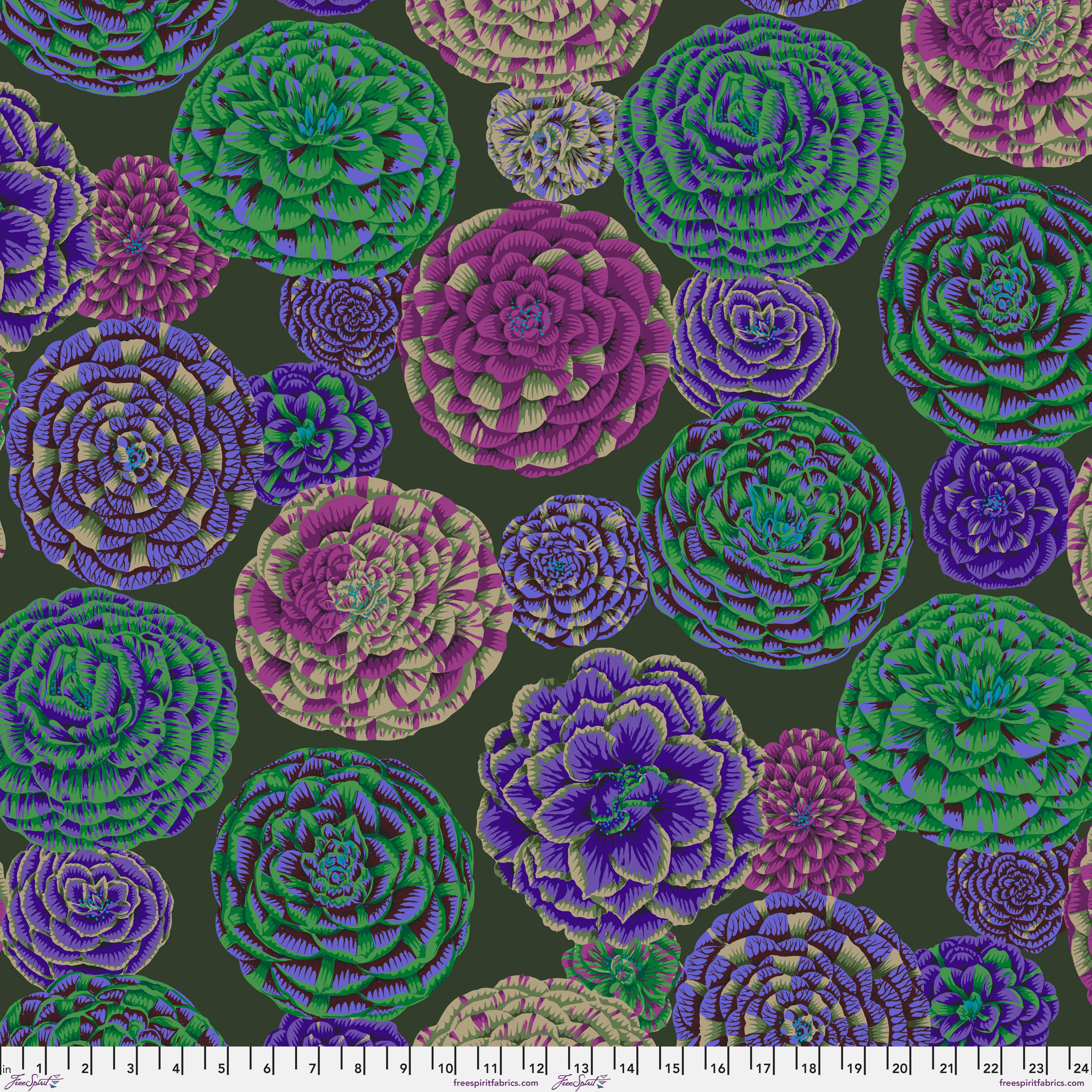 August 2024 | Japonica - Dark by Philip Jacobs for the Kaffe Fassett Collective | PWPJ130.DARK