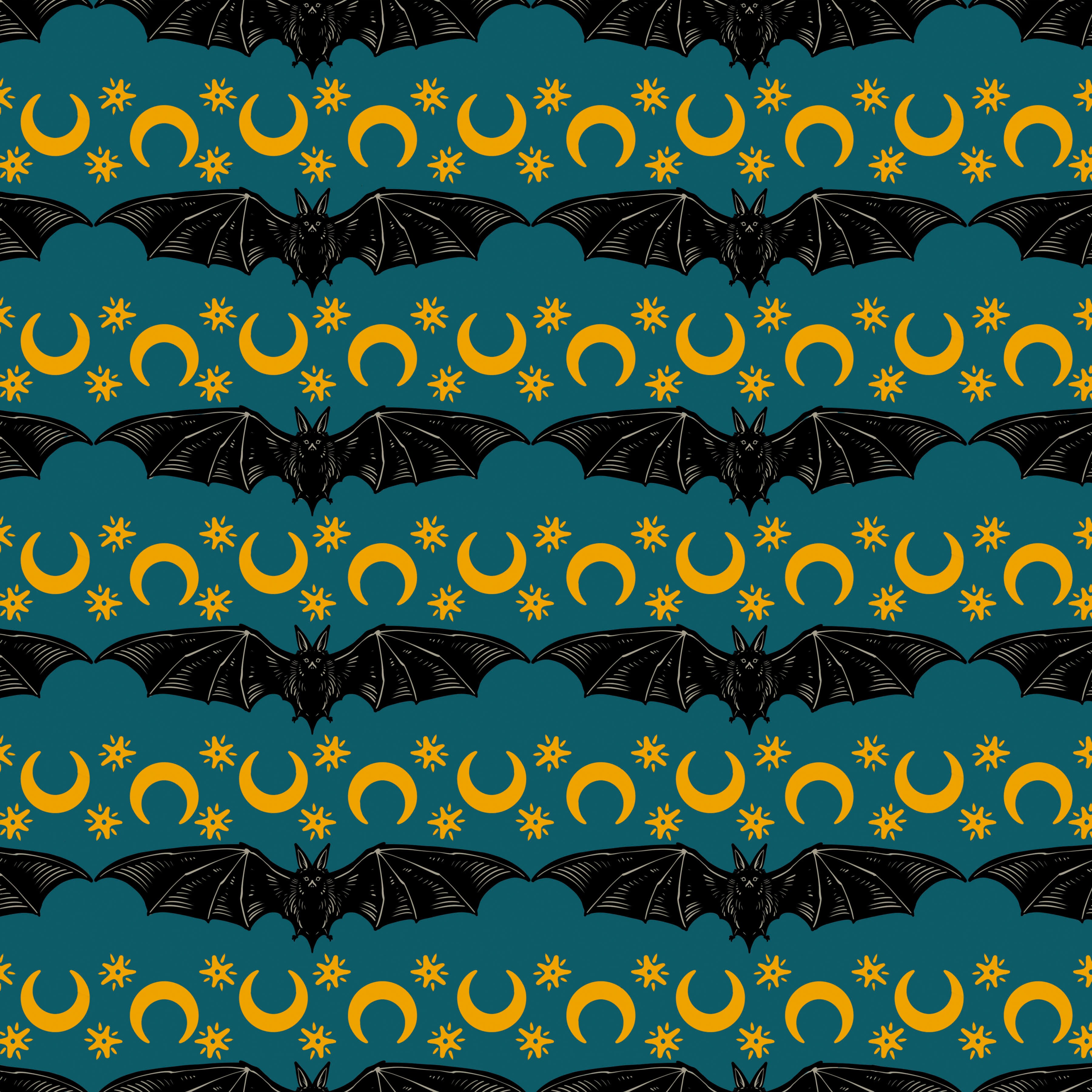 Storybook Halloween | Cosmic Stripe - Turquoise by Rachel Hauer for Free Spirit | PWRH057.TURQ