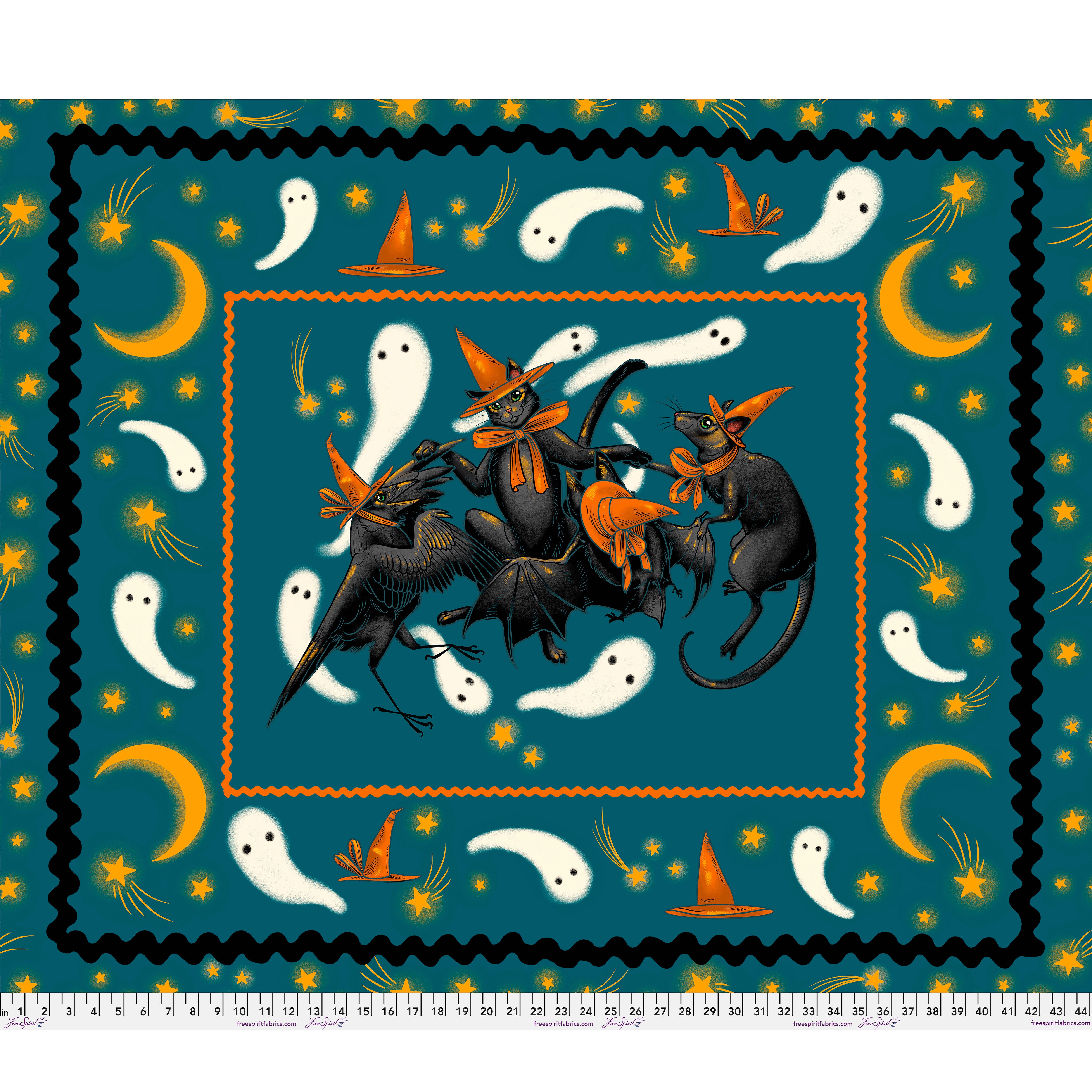 Storybook Halloween | Dance 36" Panel by Rachel Hauer for Free Spirit | PWRH060.PANEL