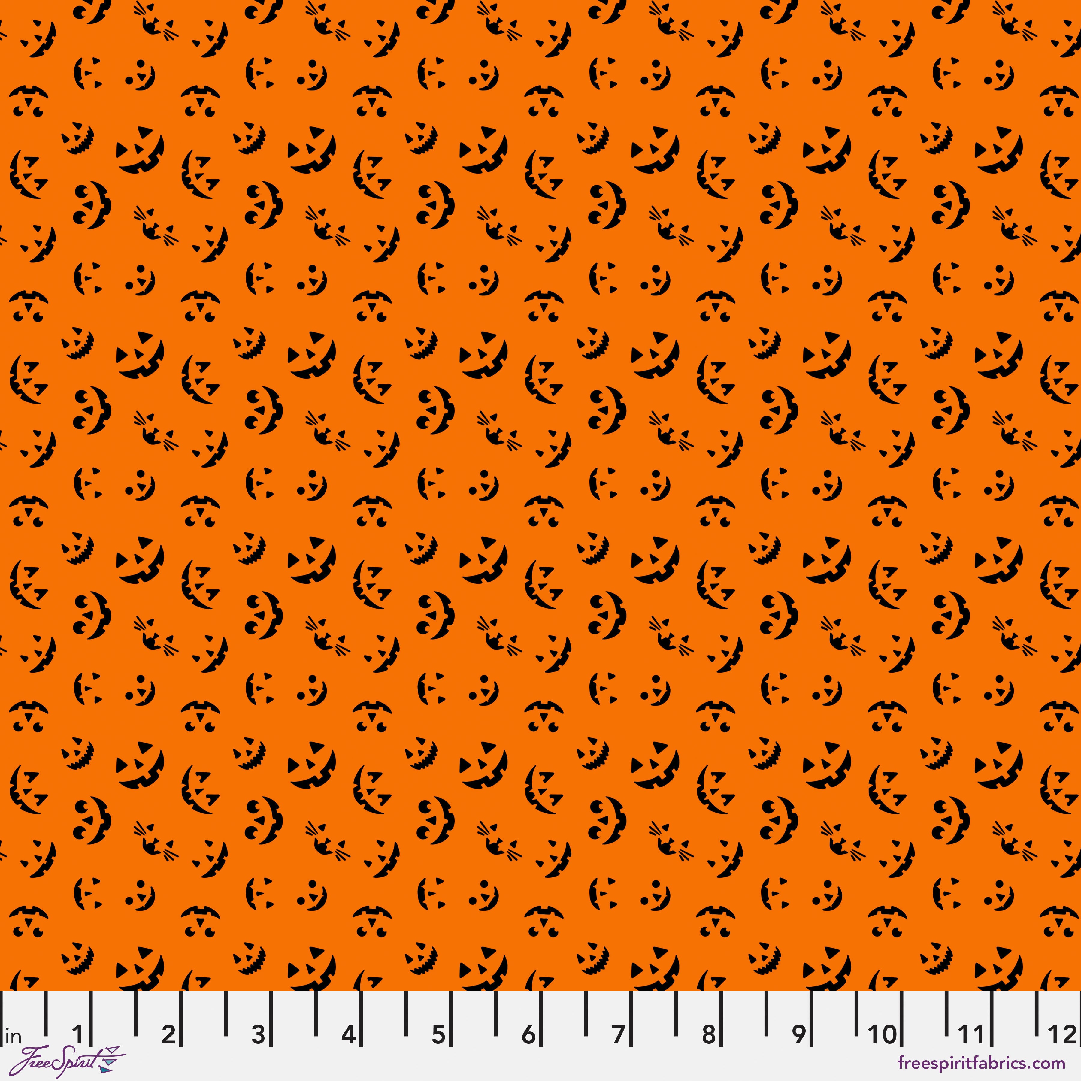 Storybook Halloween | Jack-o-Lantern - Orange by Rachel Hauer for Free Spirit | PWRH068.ORANGE