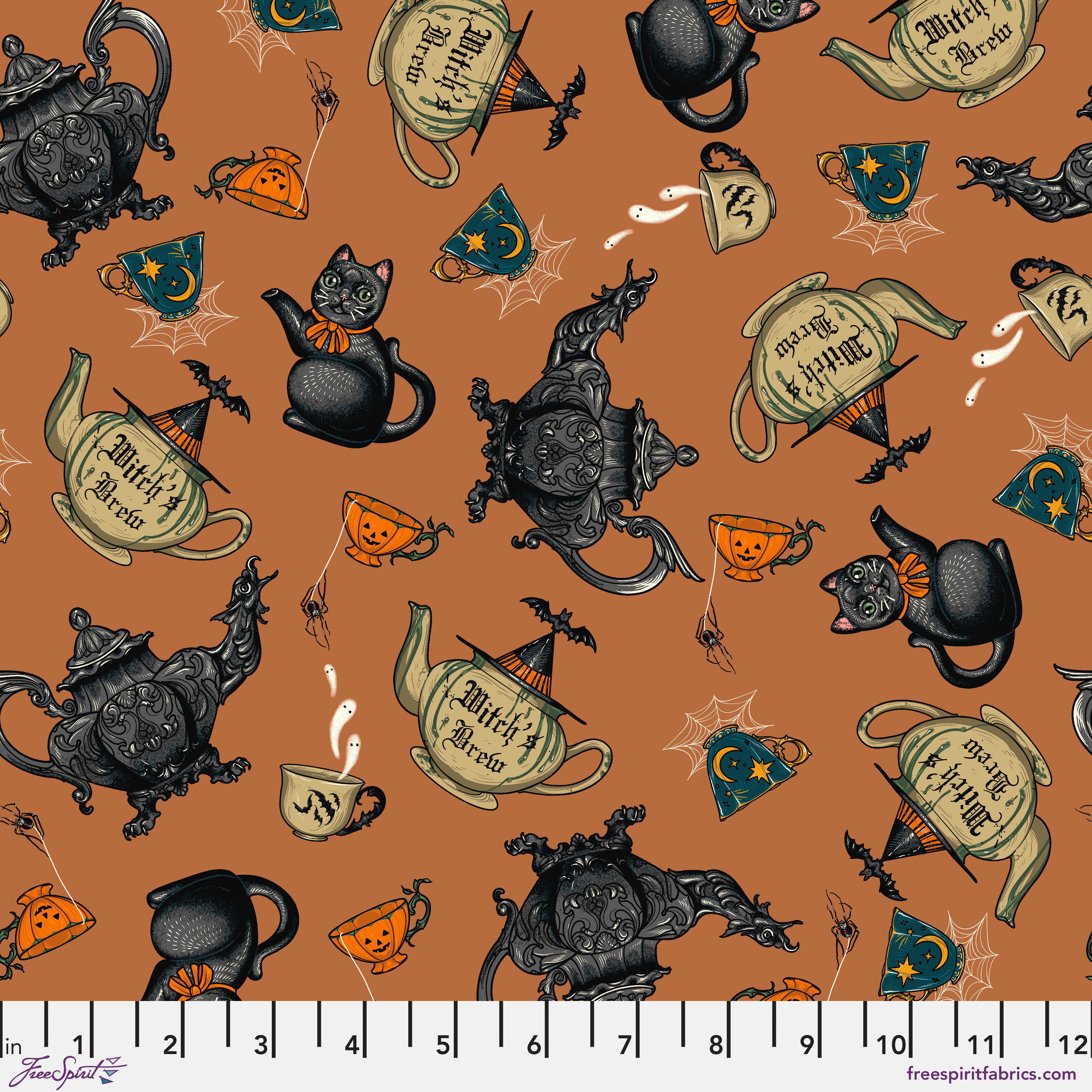 Storybook Halloween | Witch's Brew - Multi by Rachel Hauer for Free Spirit | PWRH071.MULTI