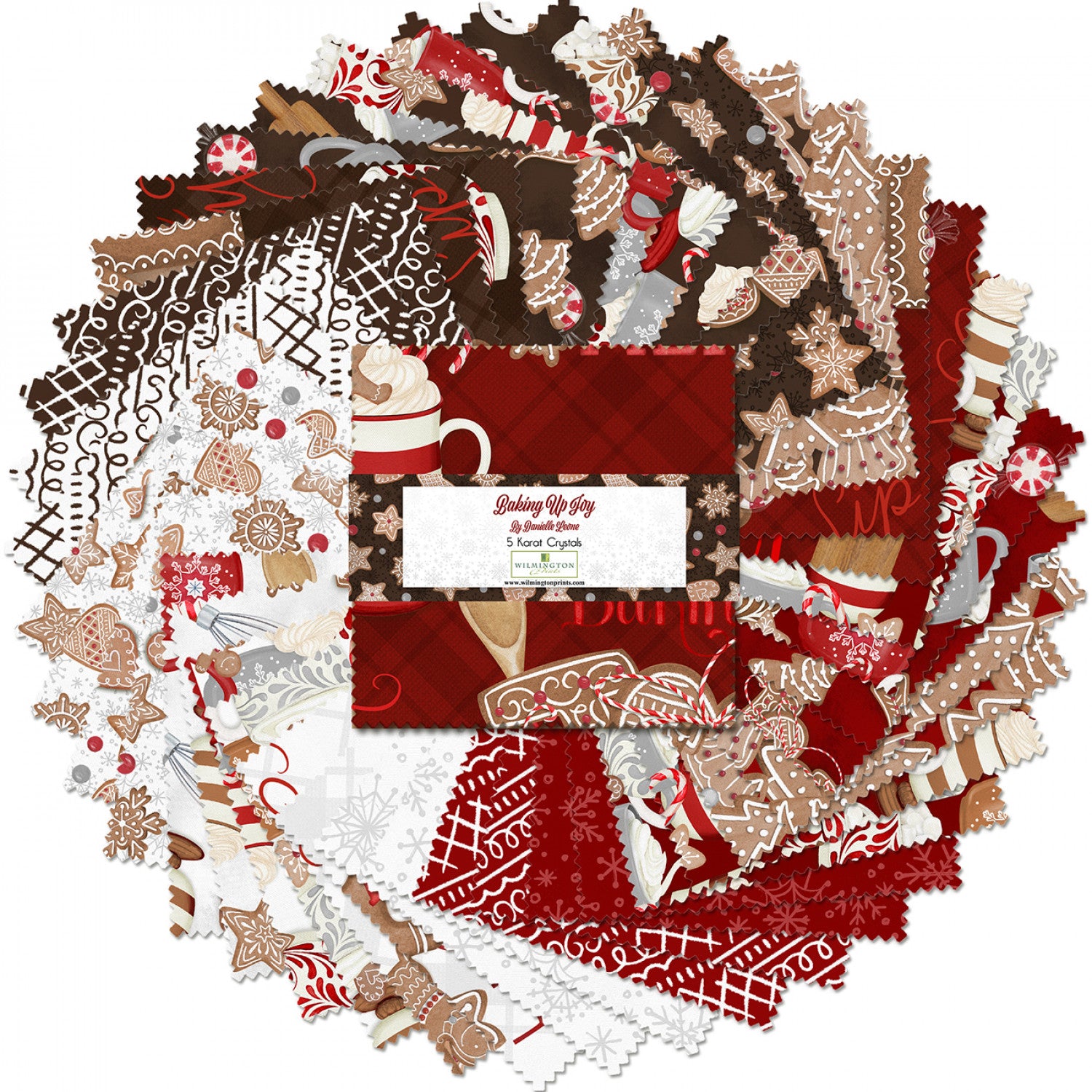 Baking Up Joy | 5" Charm Pack by Danielle Leone for Wilmington | 42 pcs