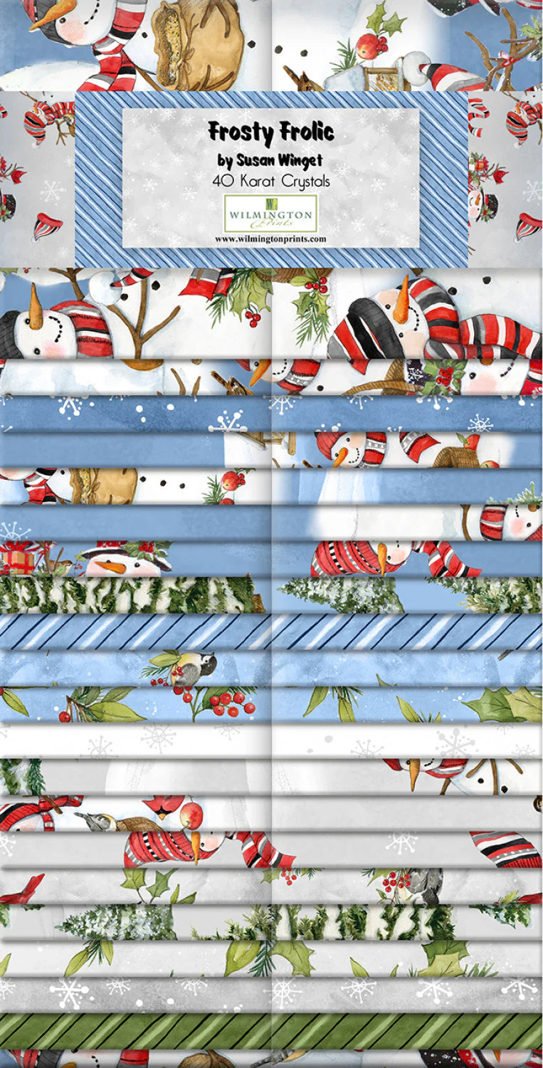 Frosty Frolic | 2.5" Strip Roll by Susan Winget for Wilmington | 40pcs