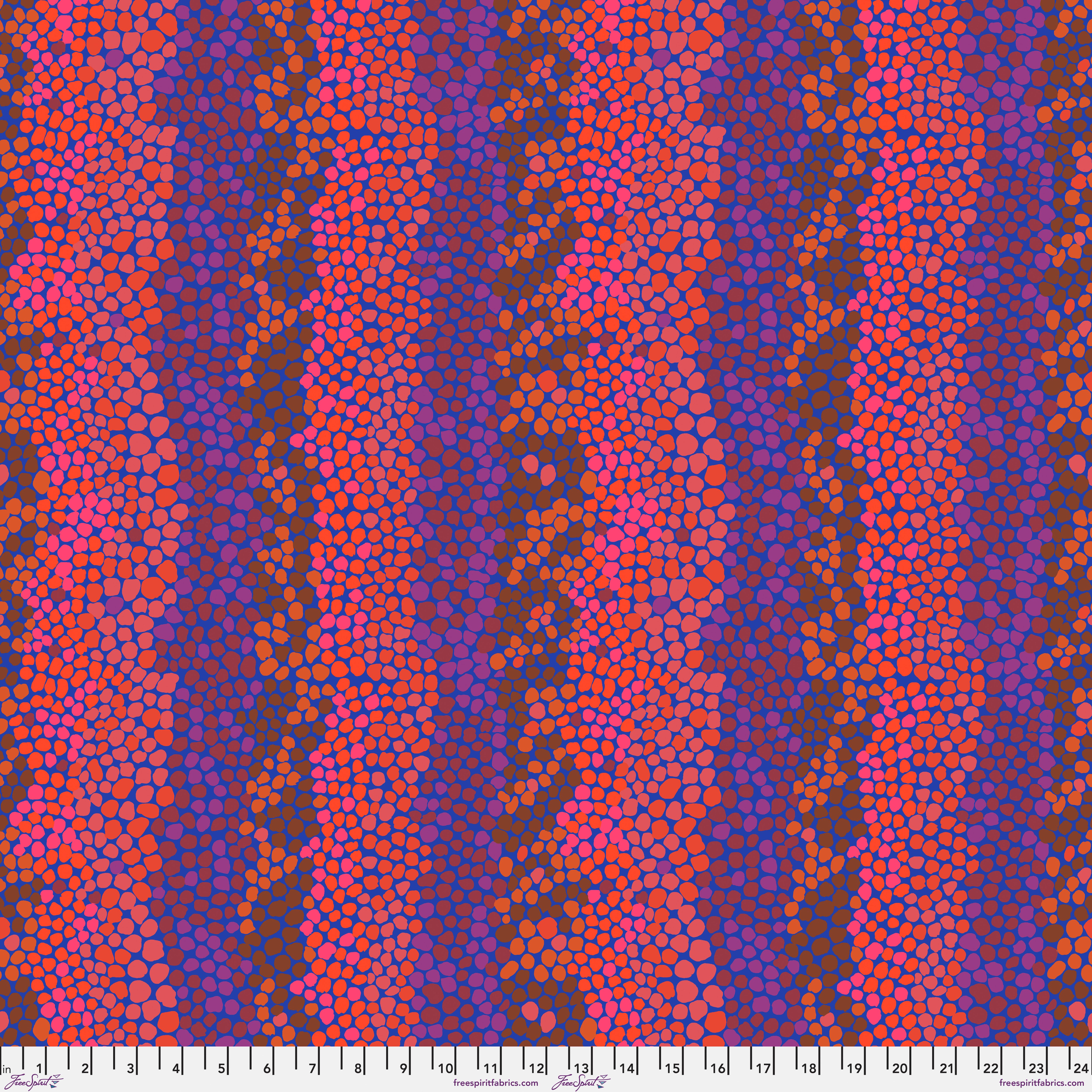 Pebble Mosaic Prune 108" Wide Back | Kaffe Fassett Collective for Free Spirit | Backing Fabric