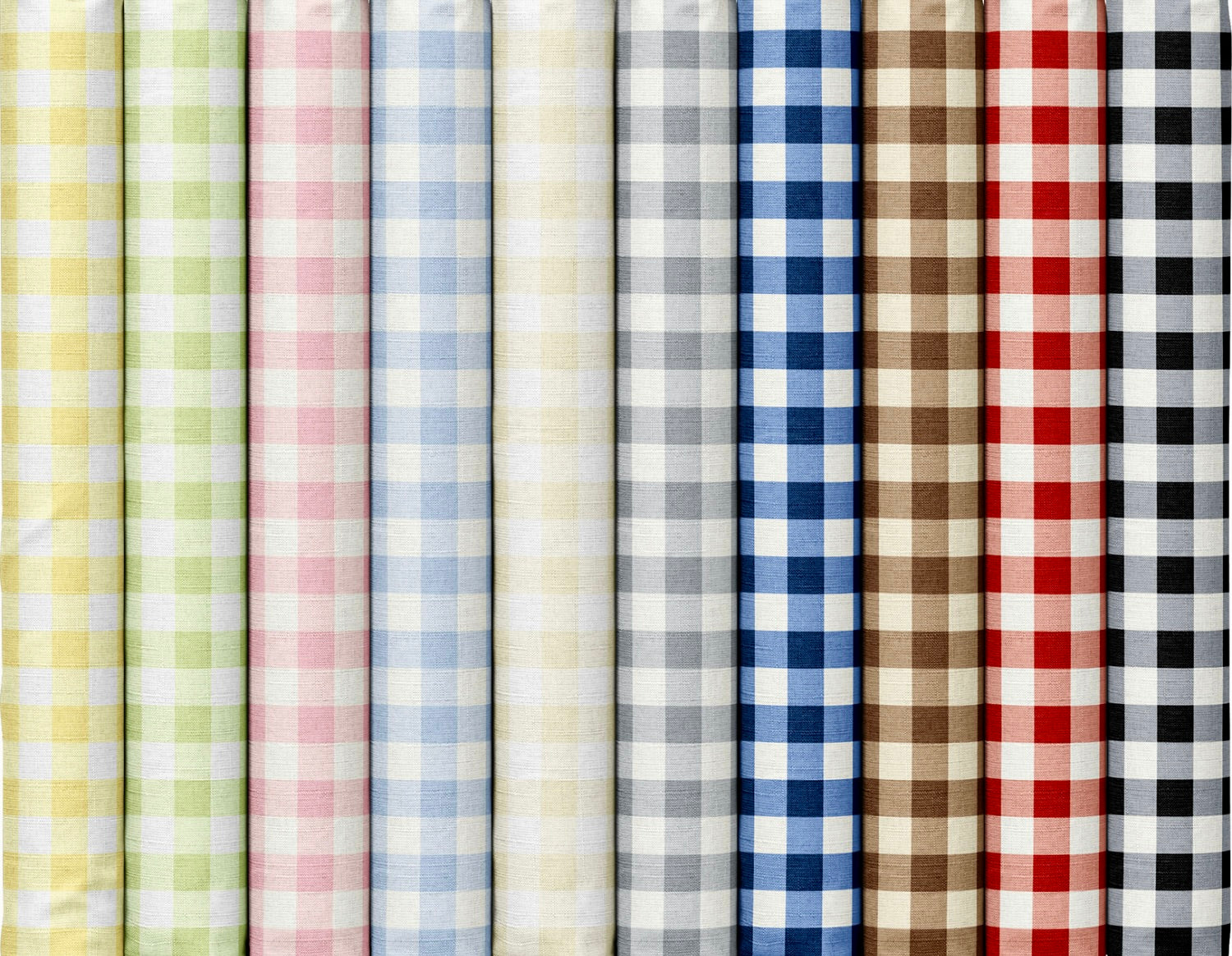 Gingham Weaves | 1/4" Gingham Check - Pink | Yarn-Dyed Cotton