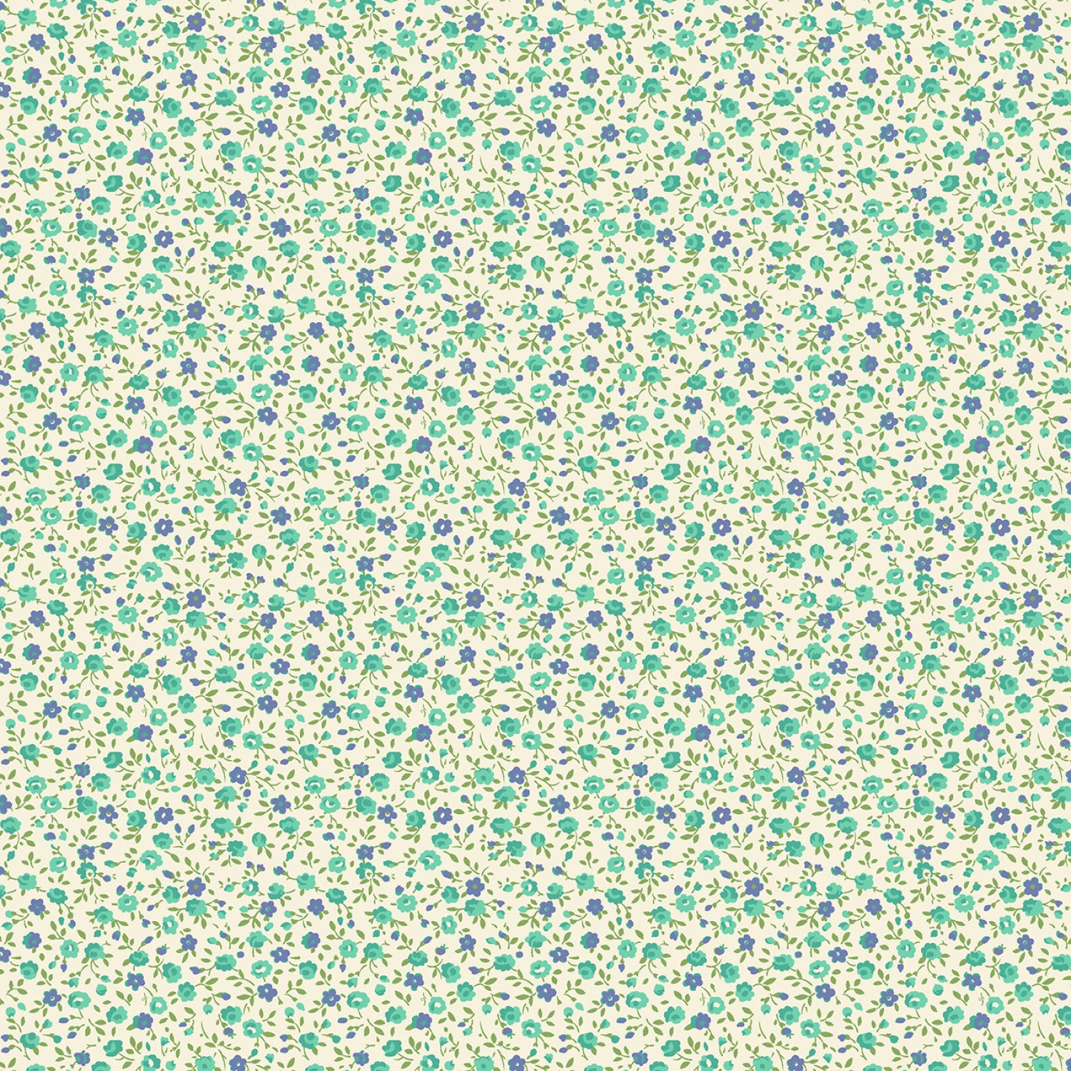 Aunt Grace Garden Variety | Blue Petite Floral by Judie Rothermel for Marcus Fabrics | R351027D-BLUE