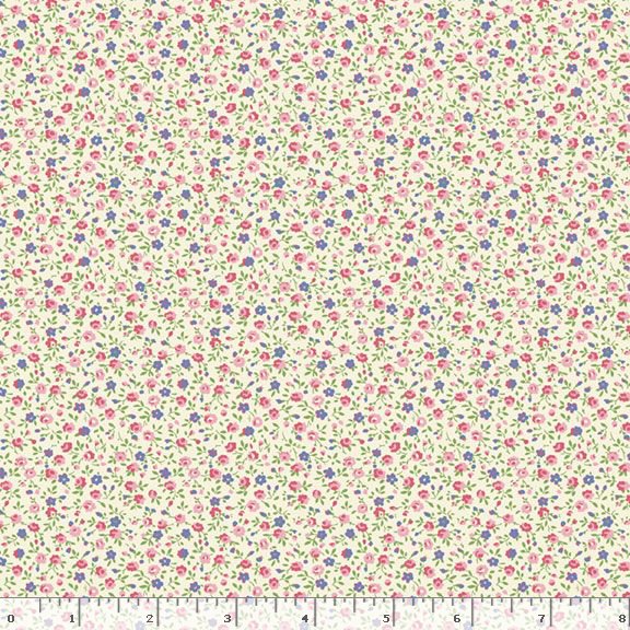 Aunt Grace Garden Variety | Pink Petite Floral by Judie Rothermel for Marcus Fabrics | R351027D-PINK