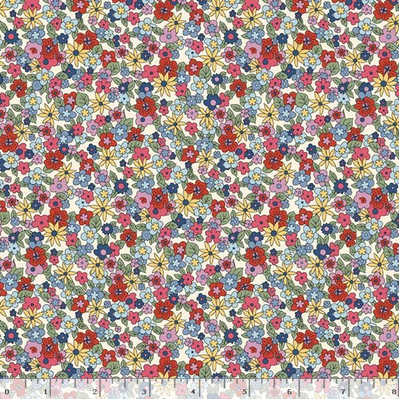 Mother's Valentines | Multi Flowers by Mary Mulari for Marcus Fabrics | R551326D-MULTI