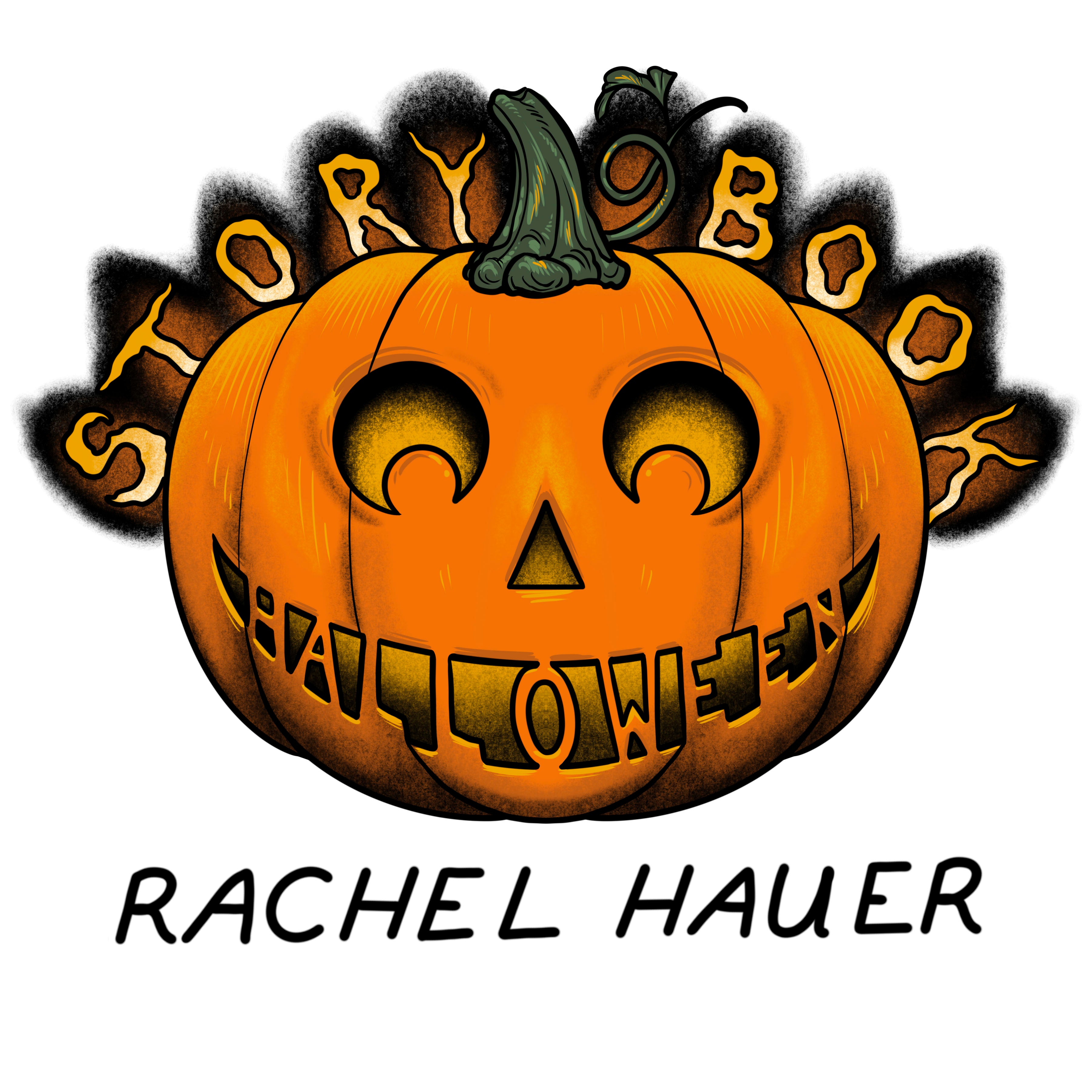 Storybook Halloween | Pumpkin Patch - Turquoise by Rachel Hauer for Free Spirit | PWRH067.TURQ