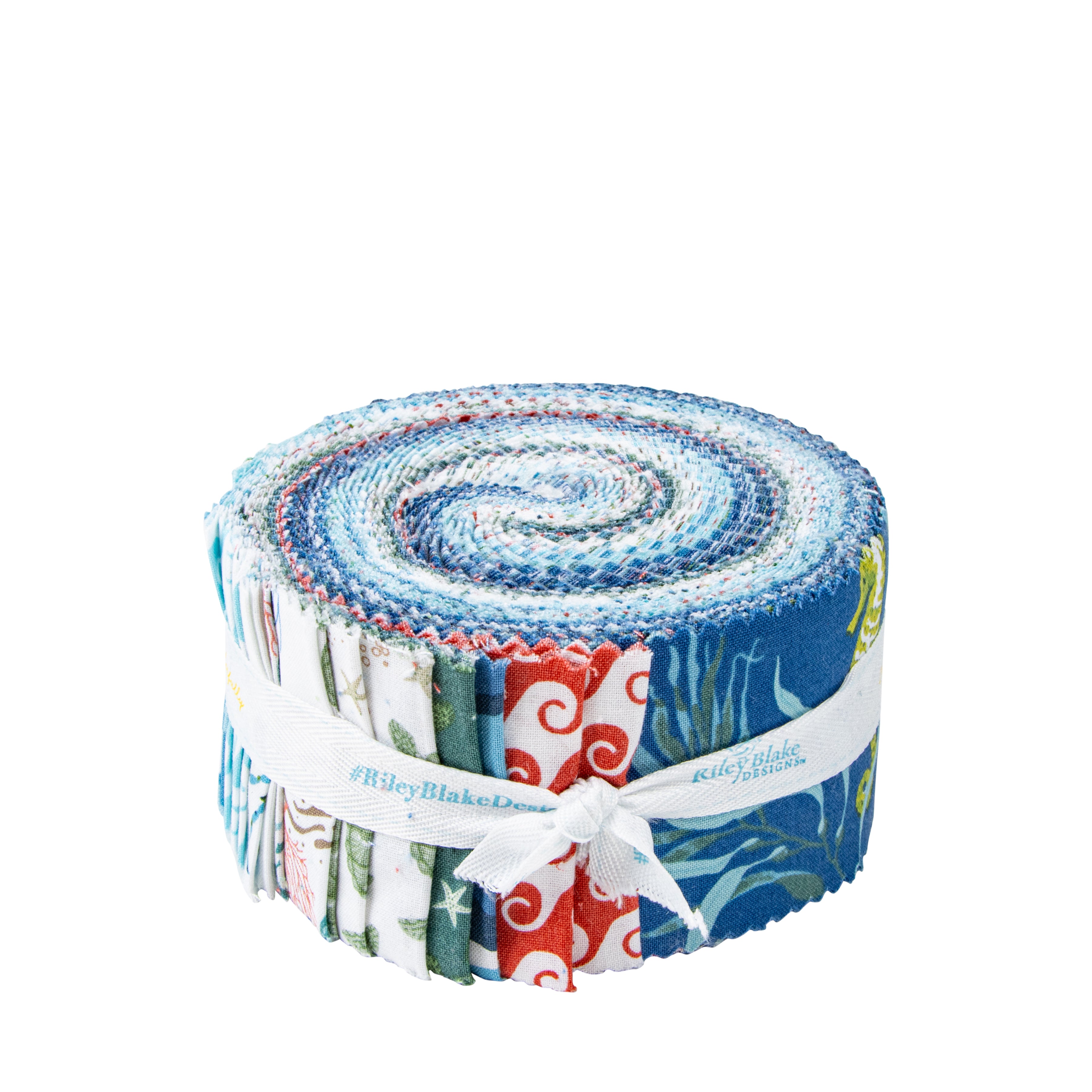 Free as the Ocean | 2.5" Strip Roll by Lisa Audit for Riley Blake | 40 pcs