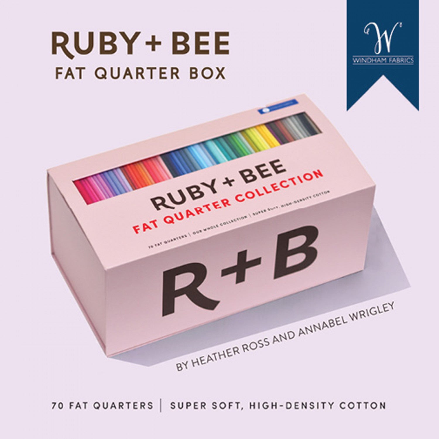 Fat Quarter Box by Ruby + Bee - Cotton Solids (70pcs)