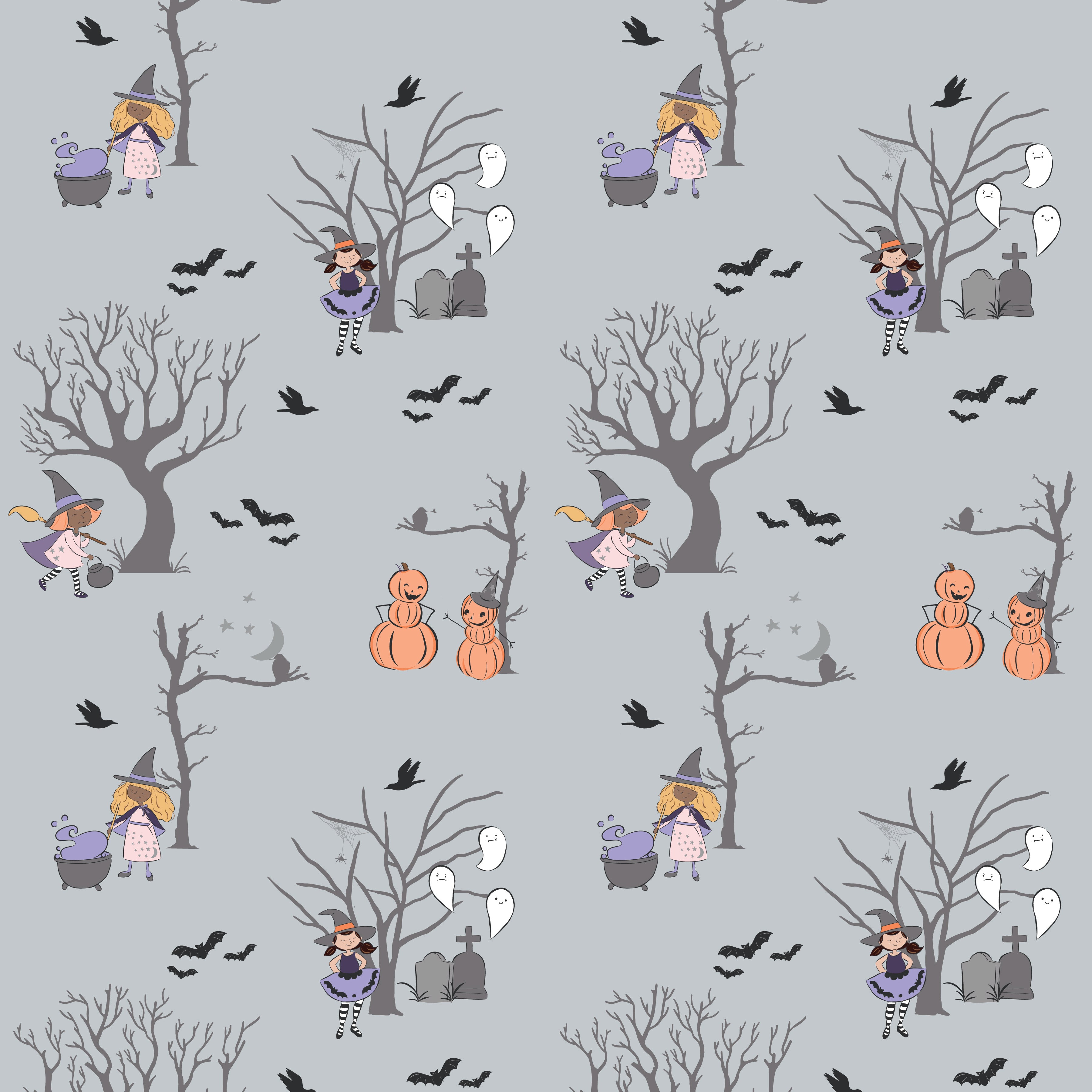 Spooky Schoolhouse | Fat Quarter Bundle by Melissa Mortenson for Riley Blake | 24 pcs